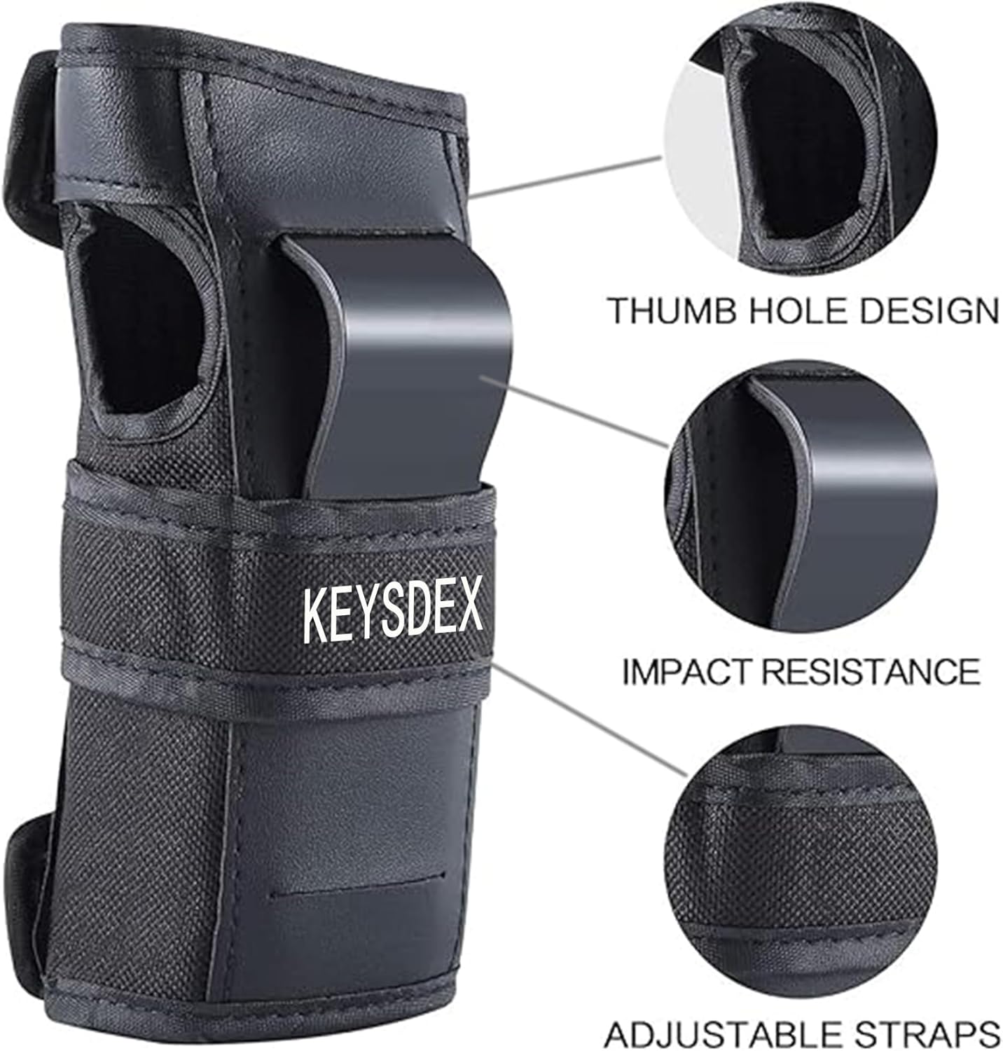 Adult/Kids 6 in 1 Protective Gear Set,Breathable Comfortable PP Shell EVA Cushion Knee Elbow Wrist Pads, Adjustable Fit for Skate&Skateboarding Cycling Roller Skating Snowboarding BMX Bike