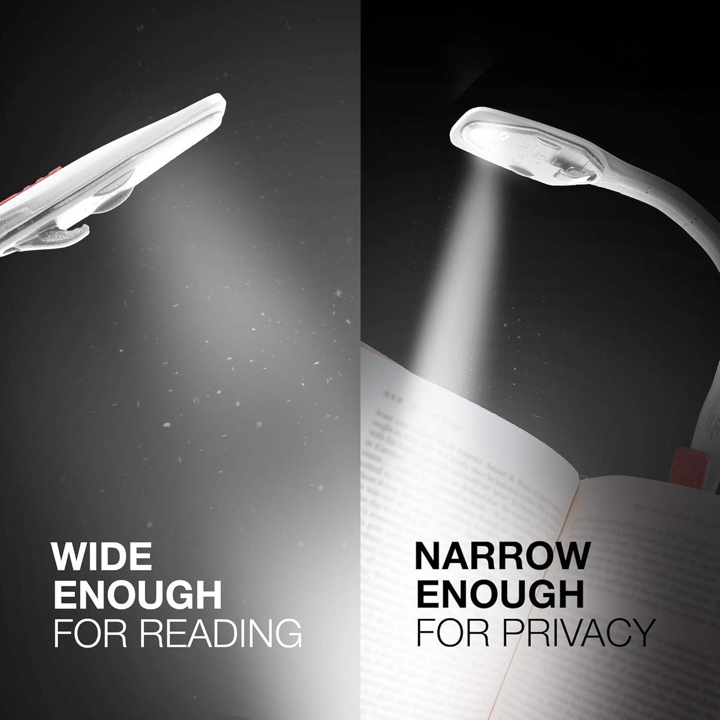 Energizer Clip-on Book Light for Bed, LED Reading Light for Books & Kindles, 25 Hour Run Time, Kindle & Book Lamp (Batteries Included), White