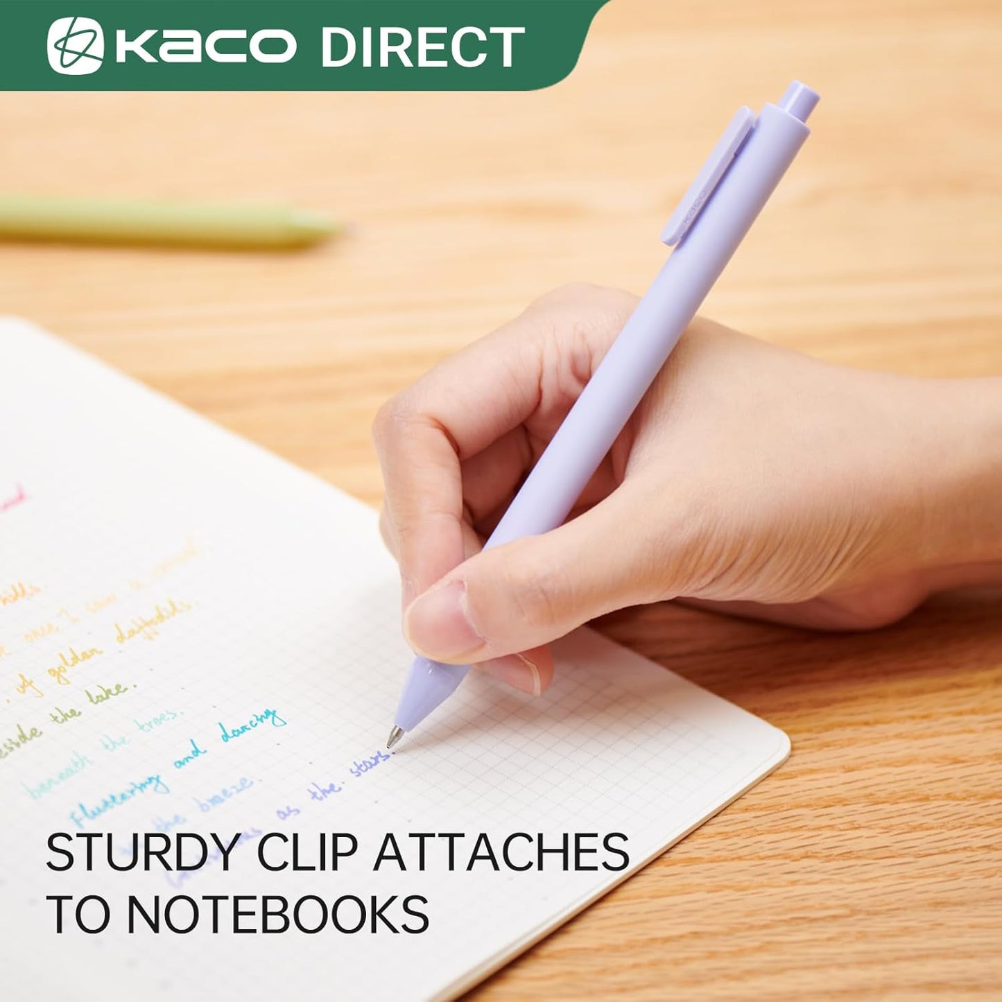Kaco PURE Gel Pens 20 Assorted Color Ink 0.7mm, Medium Point, Aesthetic Cute Stationery Pens for Journaling Pens