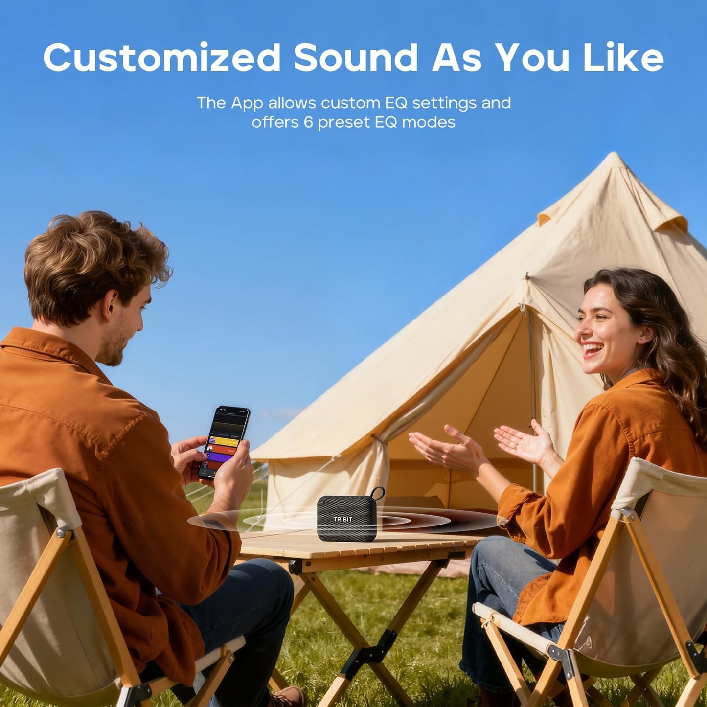 Tribit PocketGo Bluetooth Shower Speaker, IP68 Waterproof/Dustproof, Portable Speaker with 20H Playtime, Wireless, BT6.0, Supports TF Card, Electronics for Travel/Outdoors/Home