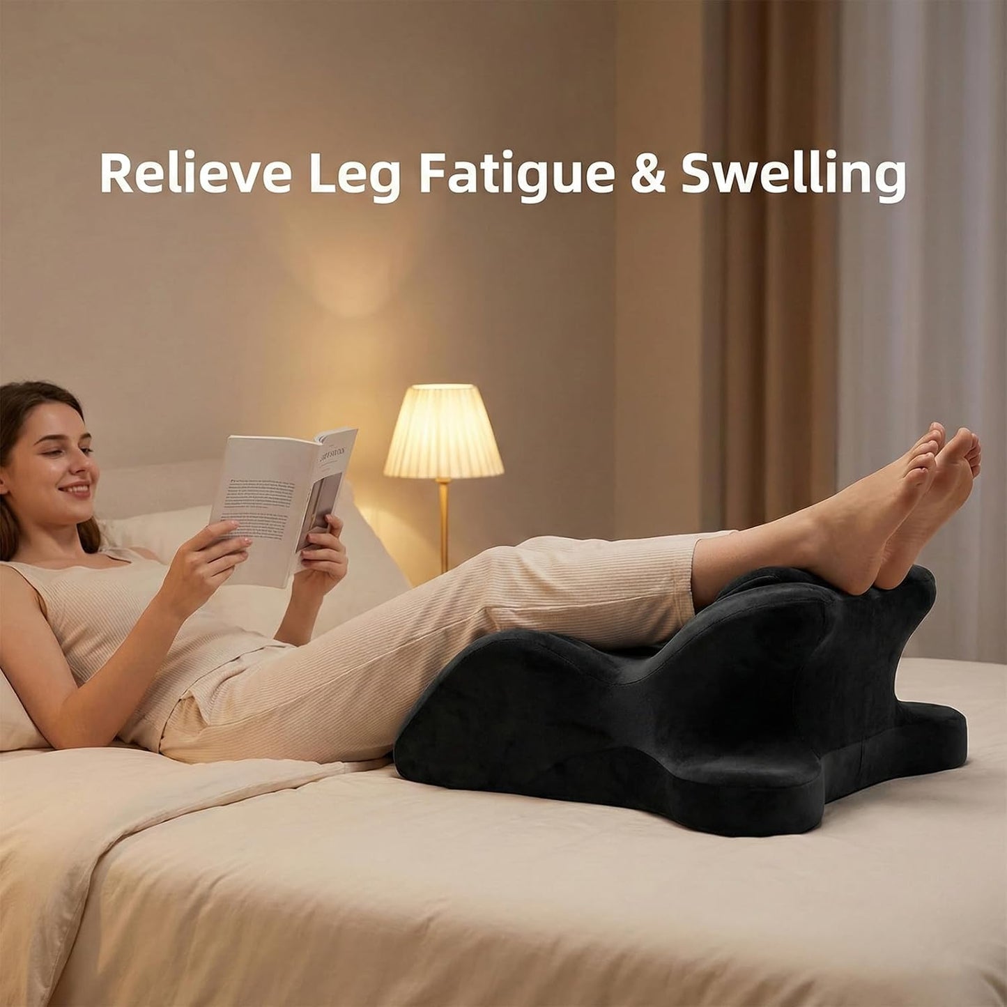 Sweet Spot Pillow – Ergonomic Memory Foam Wedge Pillow with 27° Angle for Perfect Positioning Provides Contoured Waist & Neck Support for Couples – Ideal for Sleeping, Reading & Acid Reflux Relief