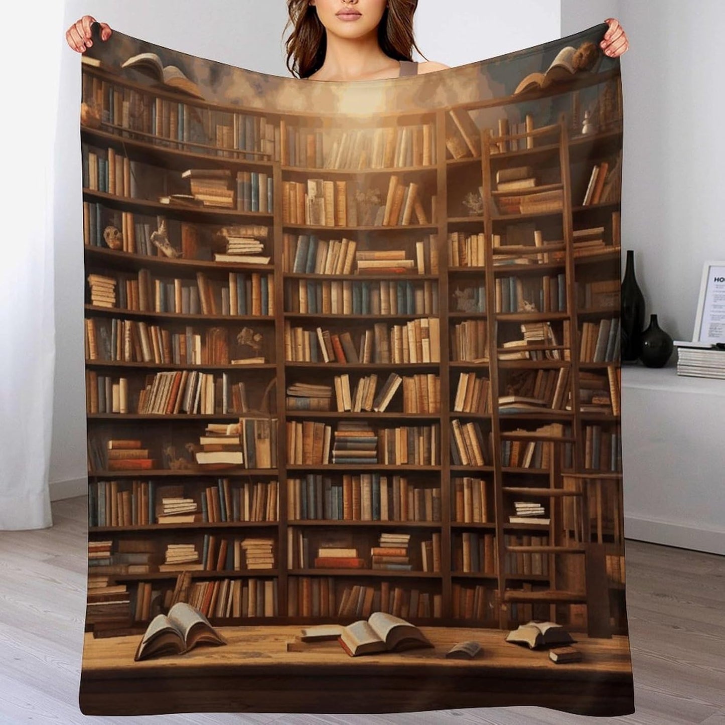Books Throw Blanket for Couch Super Soft Warm Lightweight Throw Blankets Cozy Flannel Bed Blanket Cute Decorative Blankets for All Seasons Home Decor Gift 30"*40"（76 * 100cm）