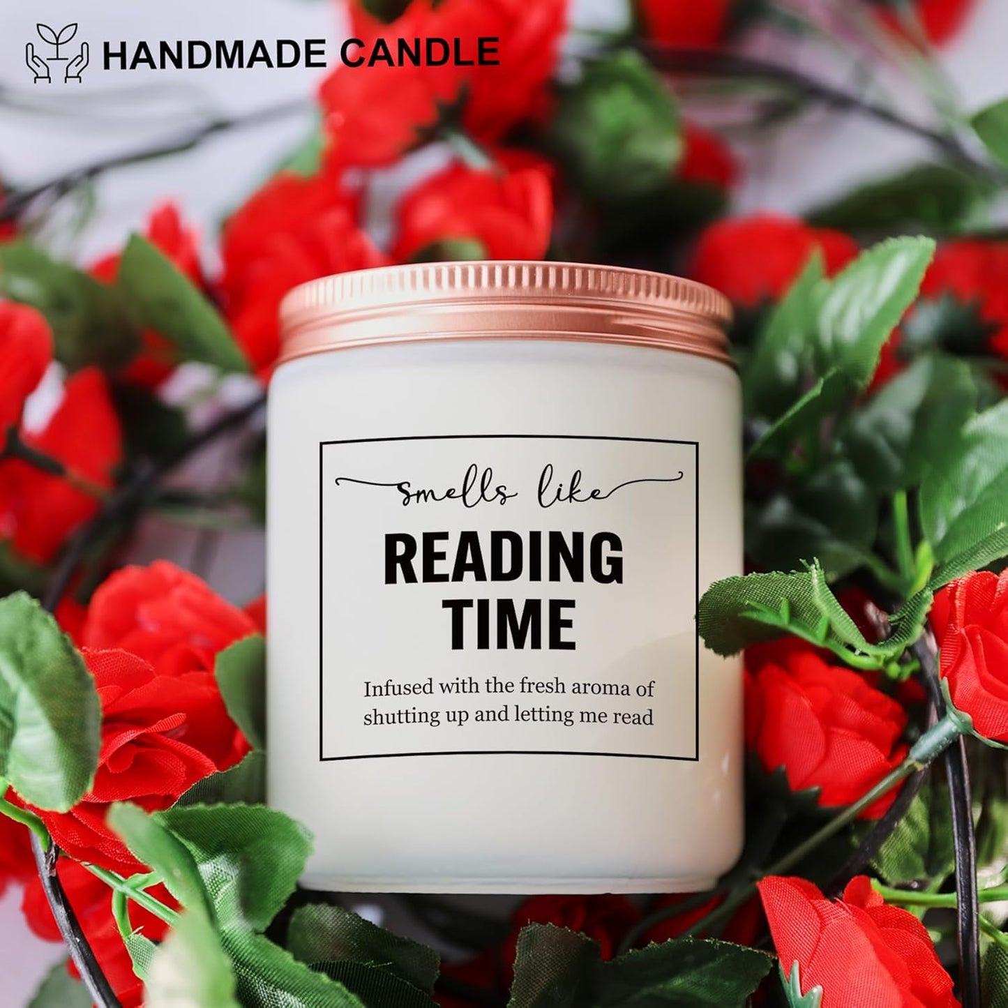 Funny Reading Gifts for Book Lovers, Bookish Gift for Readers - Women Christmas, Birthday Gifts for Librarian or Writers - Lavender Candle