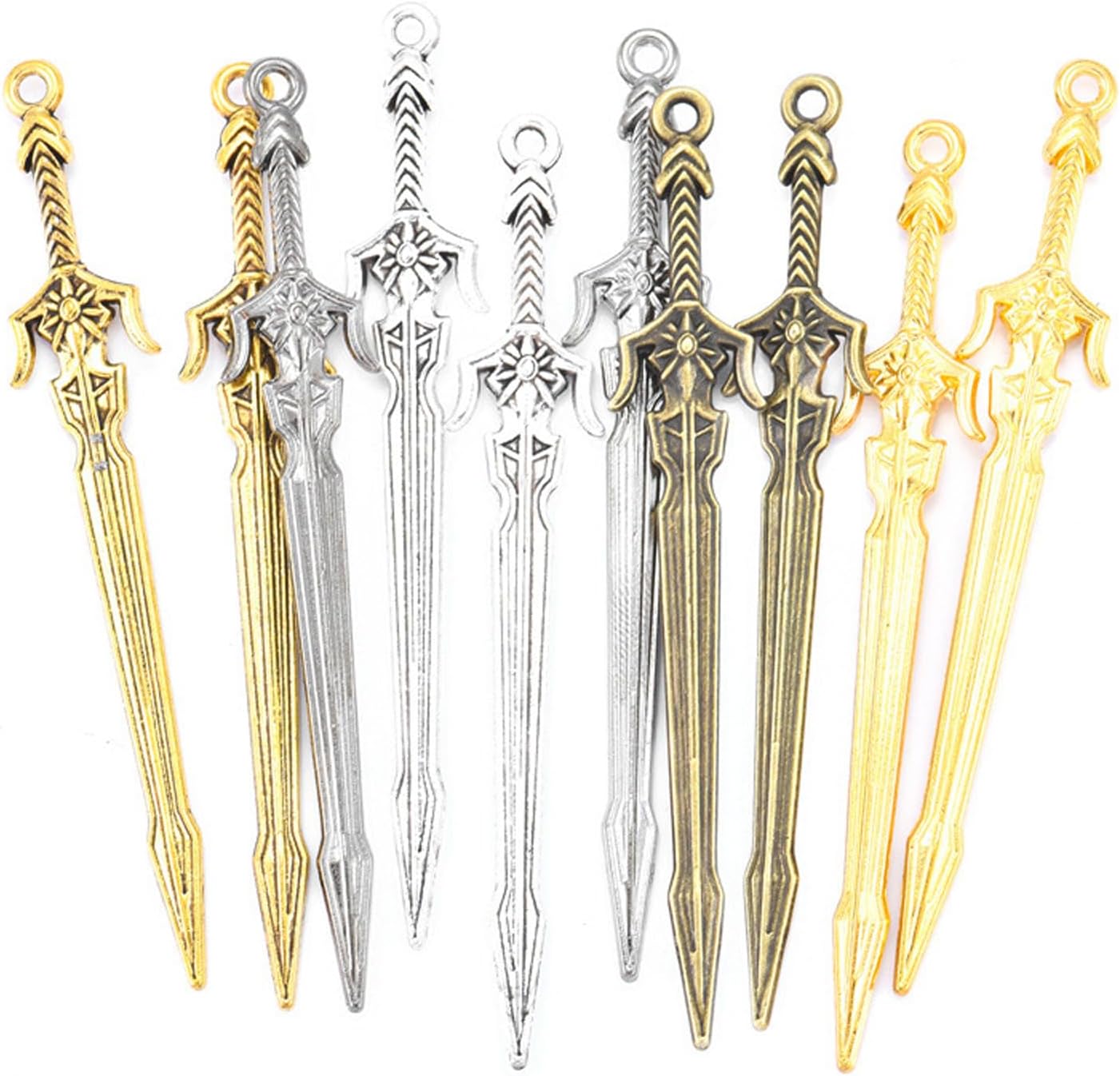 25 Pieces Sword Bookmark, Metal Bookmark, Charms Pendants Bookmarks, Your Reading Assistants, Classroom Prizes, Men Bookmarks for Book Lovers Presents Reading Crafting DIY