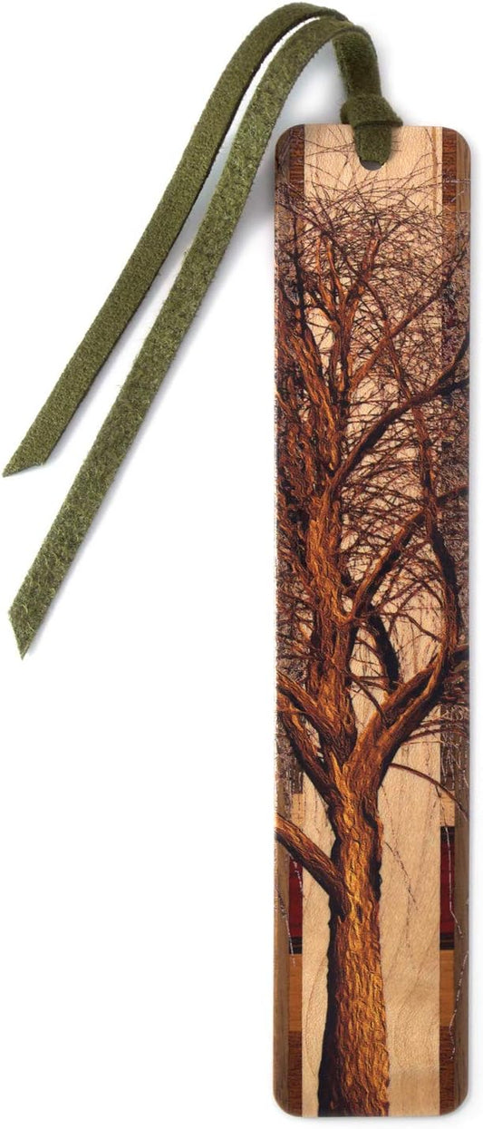 Winter Willow Tree Wooden Bookmark - Also Available with Personalization - Made in USA