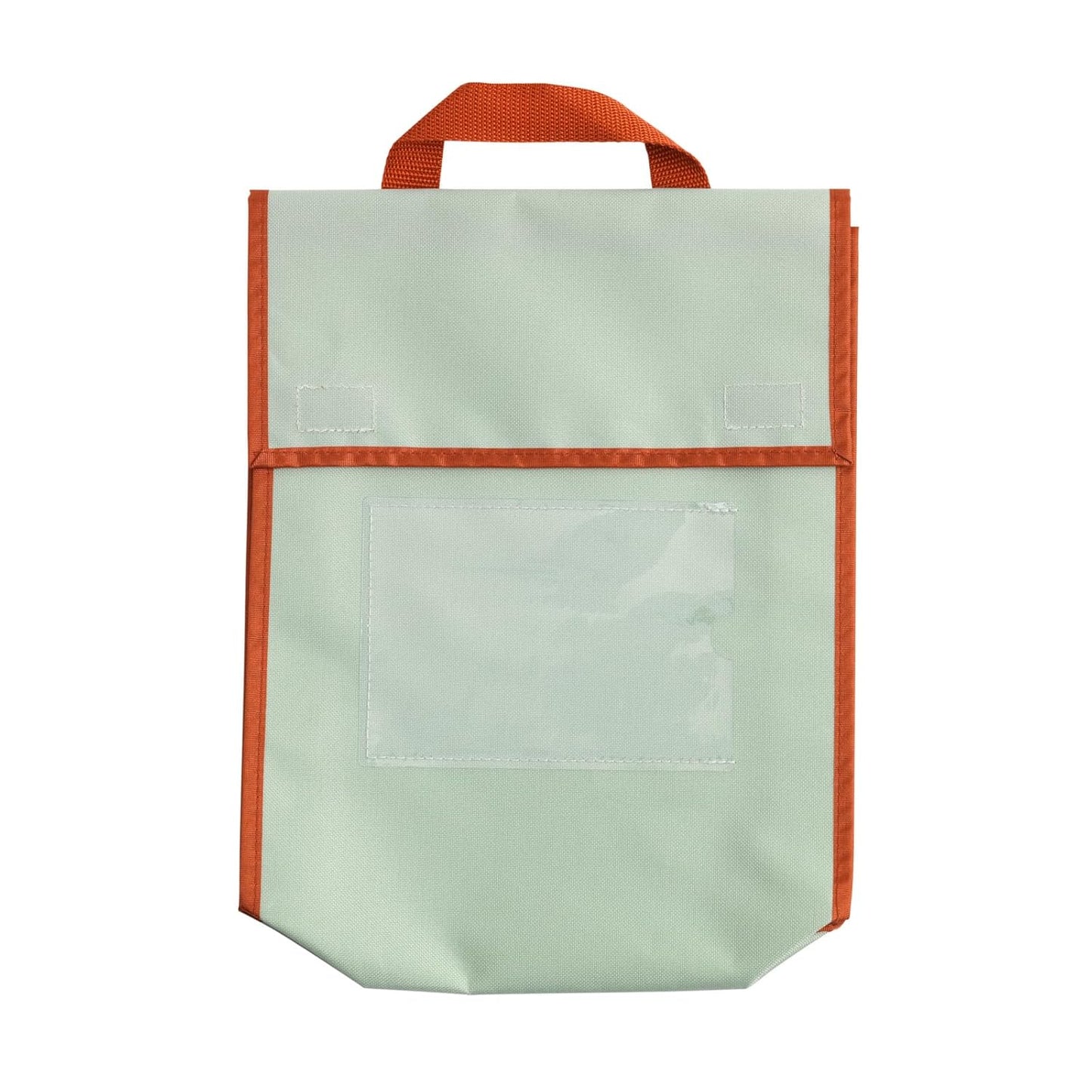 Really Good Stuff Store More Medium Book Pouch, Single, Mint, Stitched-On Handle, Clear Name Tag Pocket, Durable Fabric, Water Resistant, Send Home Books and Homework