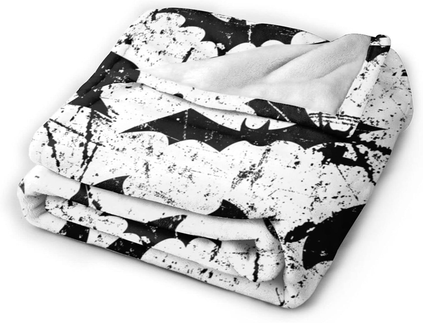 Halloween Bat Throw Blanket Super Soft Warm Bed Blankets for Couch Bedroom Sofa Office Car, All Season Cozy Flannel Plush Blanket for Girls Boys Adults, 60"X50"