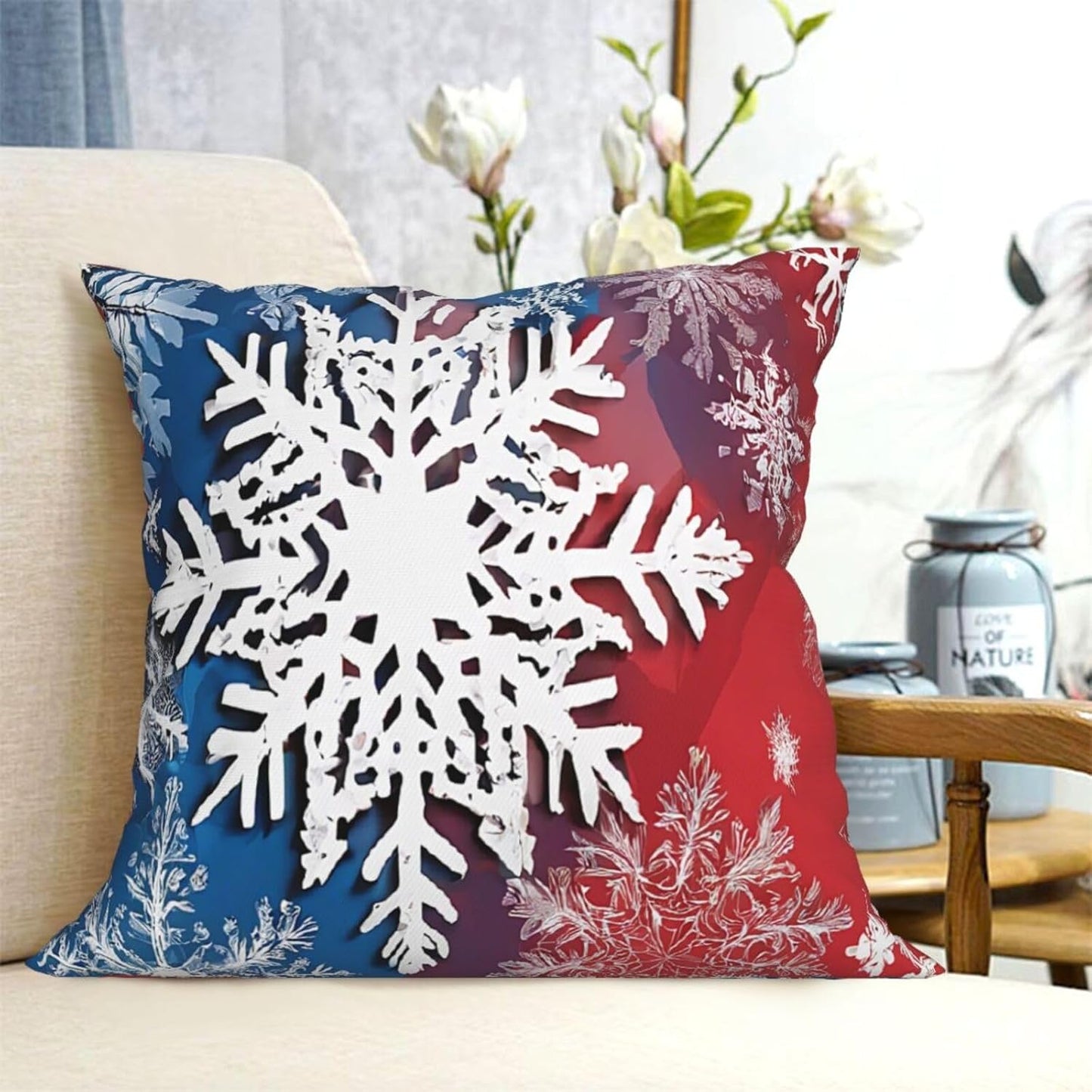 All-Season Square Pillow Covers 18"X18", Glitter Sequin Spot, Decorative Throw Pillow Covers for Sofa Bed Couch, Hidden Zipper Cushion Cover, Square Lumbar & Accent Pillowcases for Home Decor