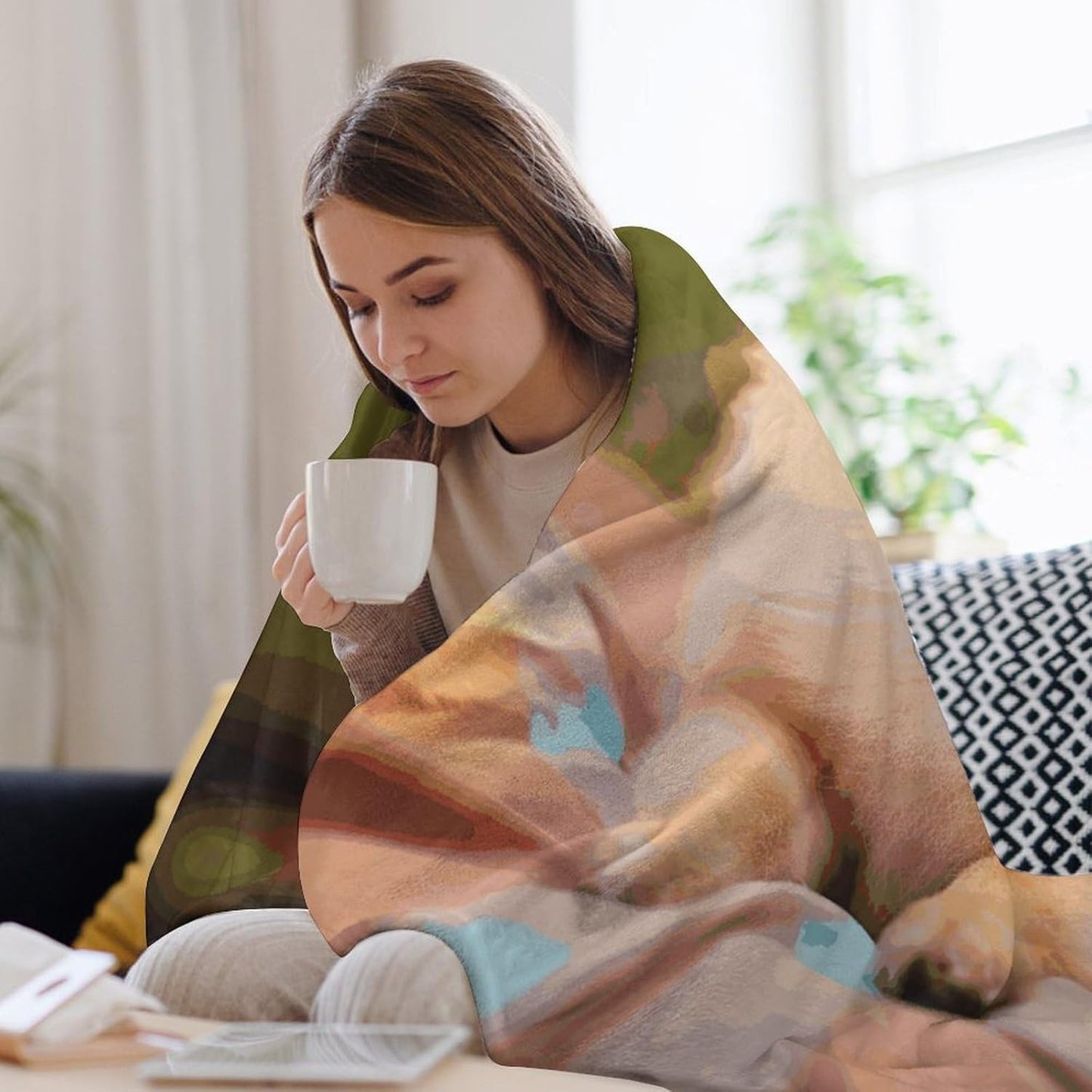 Short-haired Pomeranian Blanket Super Soft Lightweight Throw Blanket Cute Cozy Warm Bed Blanket Decorative Fuzzy Blanket All-Season Home Decor Gift for Sofa Couch Living Room 40"*50" （100 * 130cm）