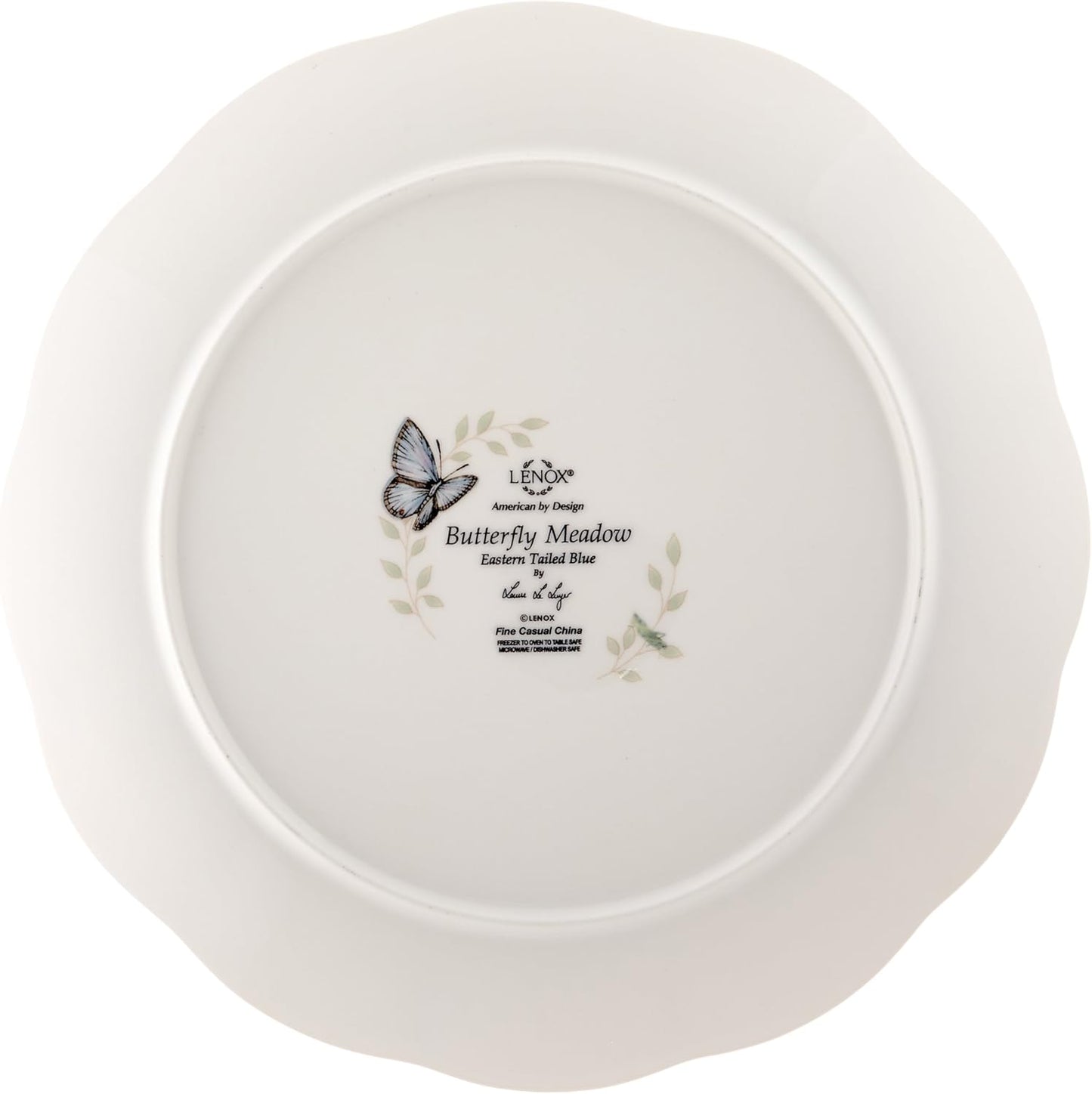 Lenox Dinnerware Set, Butterfly Meadow 18-Piece Set, Service For 6, White Porcelain, Butterfly And Flower Designs, Plates And Bowls Sets, Dishwasher Safe, Home & Kitchen (18 Pieces, Assorted)