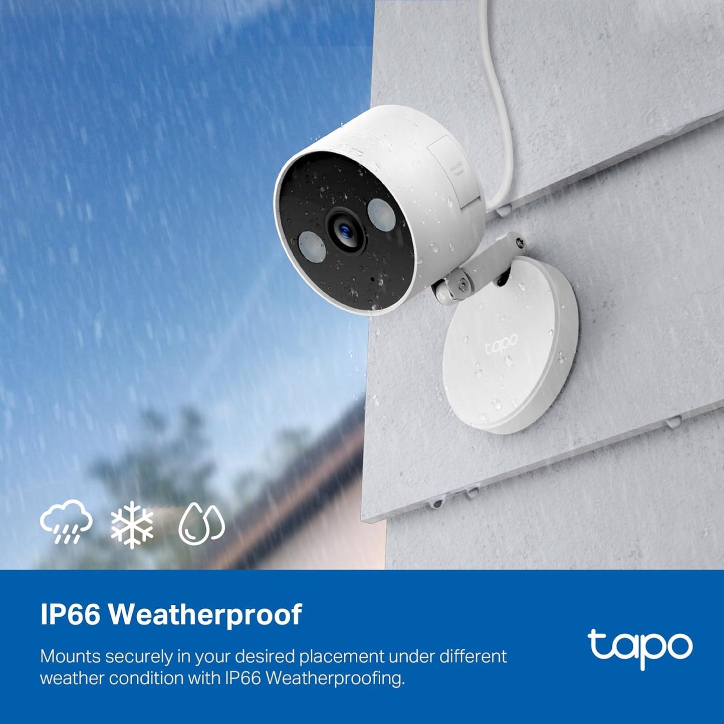 Tapo 2K+ Indoor/Outdoor Wired Security Camera - 2024 PCMag Editors' Choice, Person/Pet/Vehicle Detection, Baby Monitoring, Color Night Vision, Subscription-Free Local Storage or Optional Cloud, C120