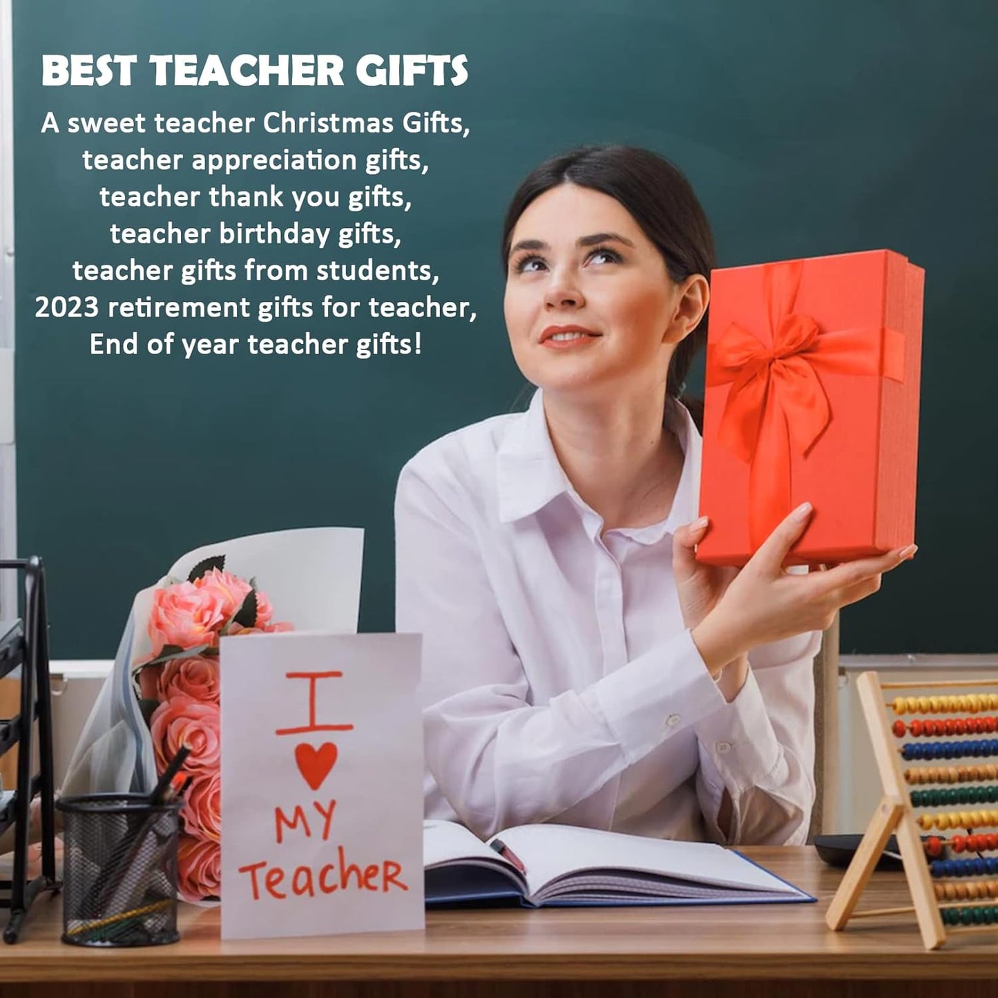 Teacher Gifts for Women Men, 2025 Teacher Graduation Thank You Gifts - It Takes A Big Heart to Help Shape Little Minds Metal Bookmark Birthday Christmas Retirement Teacher Gifts from Students