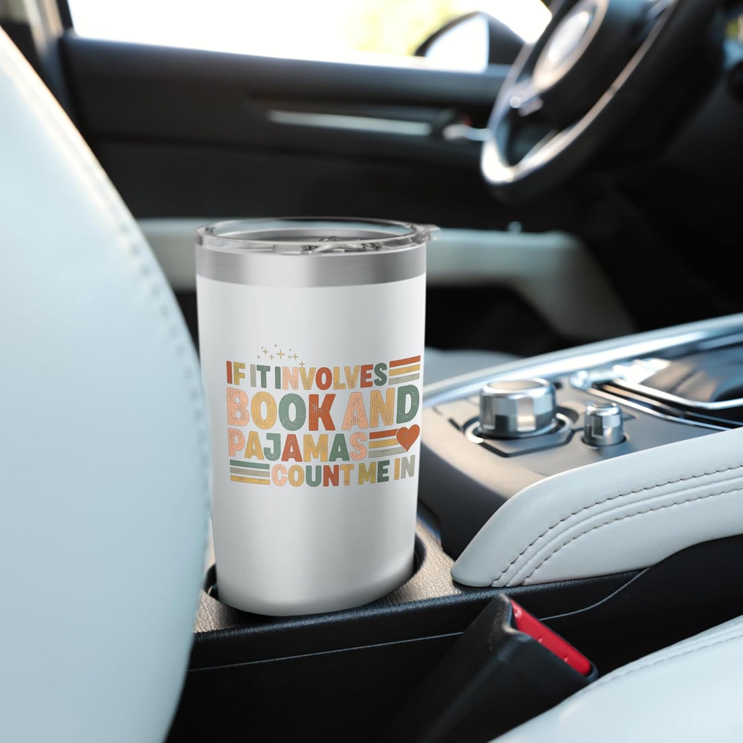 if it involves books and pajamas count me in reading Books Stainless Steel Insulated Tumbler