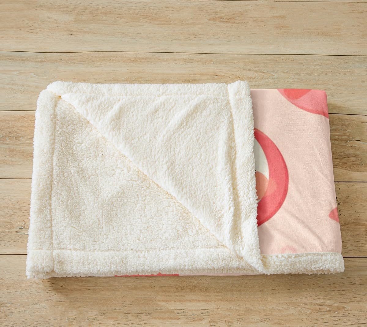 Feelyou Apple Print Fleece Throw Blanket for Kids, Boys, Girls, Teens, Toddlers - Cute Cartoon Pink Plush Sweet Fruit Fuzzy Blanket for Sofa, Bed, Couch, 40x50 Inches