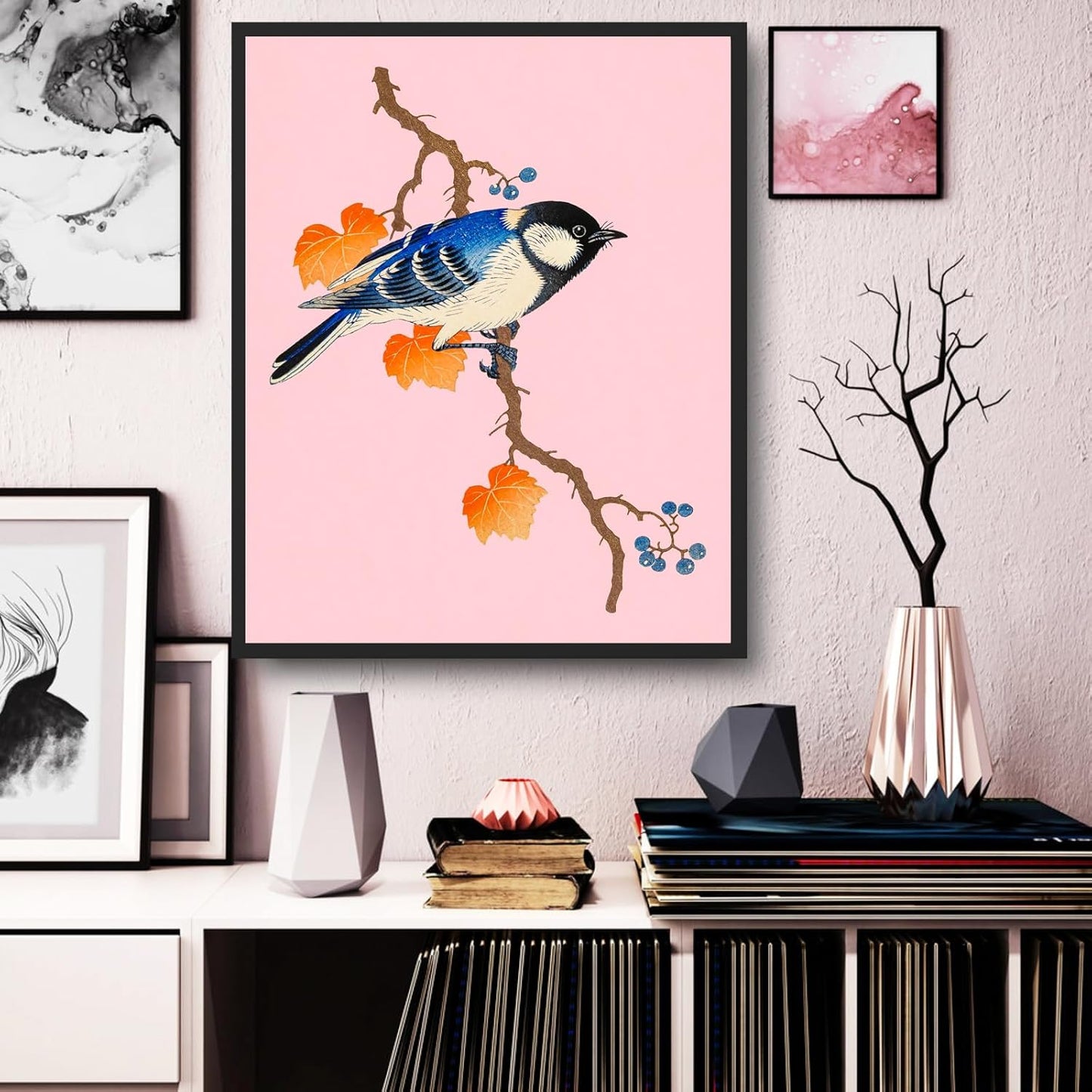 18 PCS Colorful Eclectic Wall Art Decor, Famous Artist Posters ,Eclectic Room Decor Aesthetic, Vintage Maximalist Wall Decor, French Country Decor Botanical Boho Wall Decor for Bedroom Dorm (L1)