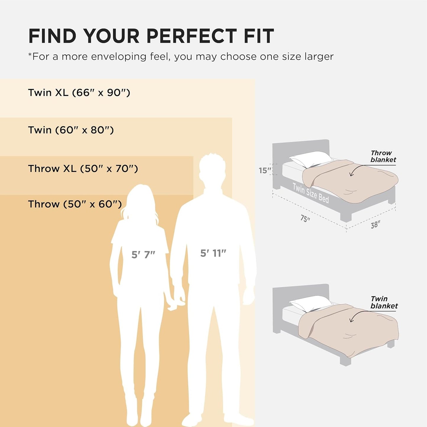 Bedsure GentleSoft Twin XL Blanket for Bed - Super Soft Cozy Fleece Blankets for Kids, Cute Throws for Girls, Dorm Room Essentials for Girls Teens Back to School, Neutral, 66x90 Inches