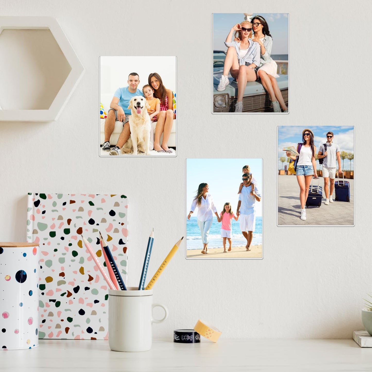 7 Pcs 8.5 x 11 Document Toploaders, Premium No Holes Sheet Protectors Crystal Clear View Page Sleeves Protector, Waterproof Rigid Card Sleeves Plastic Page Protectors for Photos Prints Menu Covers