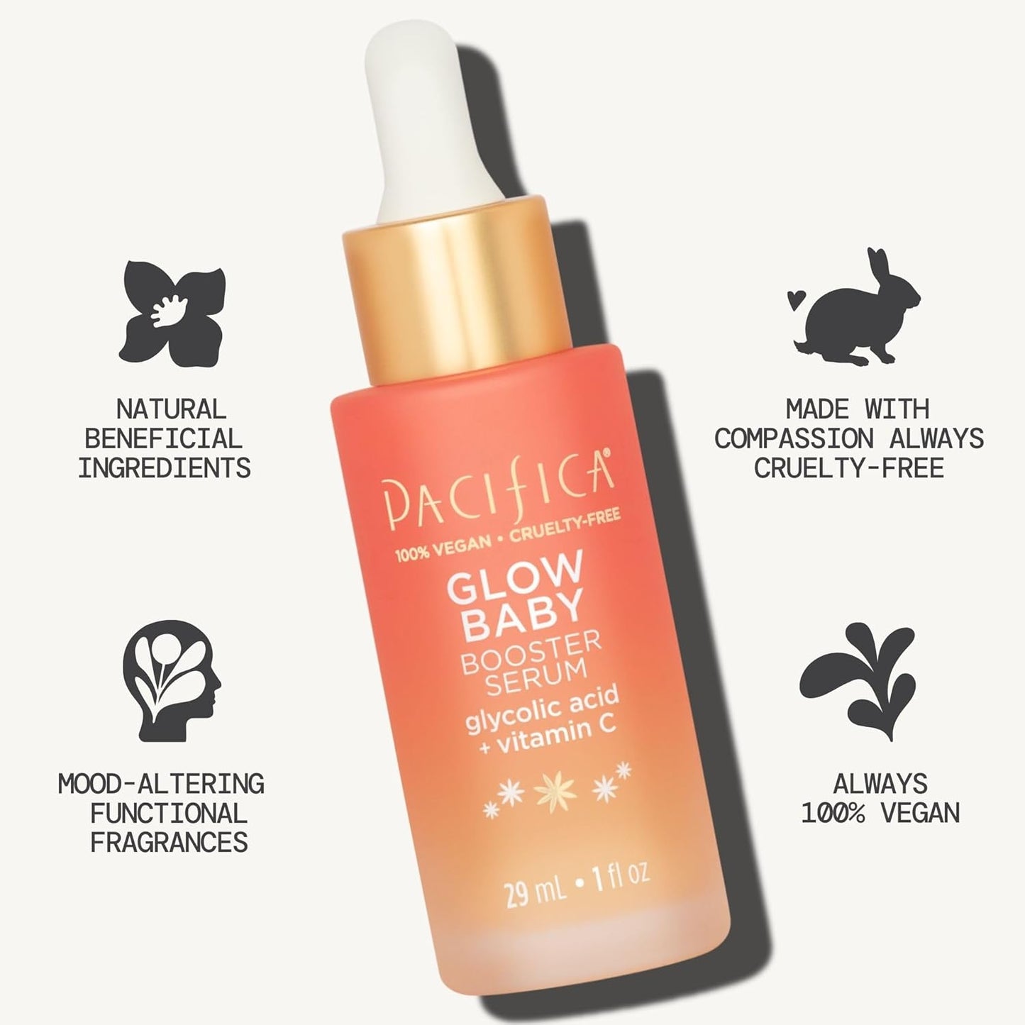 Pacifica, Serum Booster Glow Baby, 1 Fl Oz