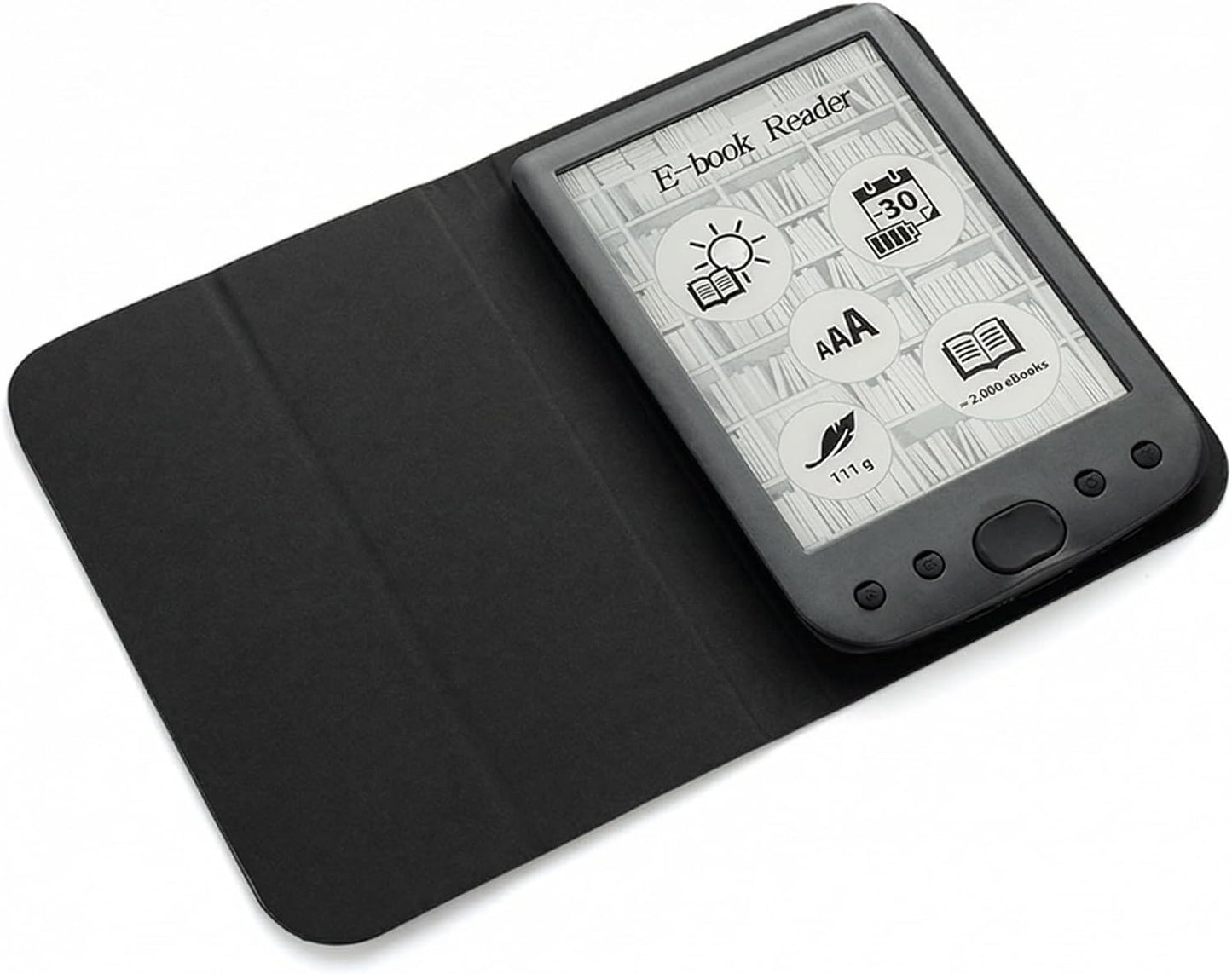 Fabater 6 Inch E Reader, 800 x 600 HD Ink Screen High Resolution Ebook Reader, Reading Tablet with Large Touch Screen Adjustable Brightness for PDF TXT DOC EPUB MOBI Support (16GB)