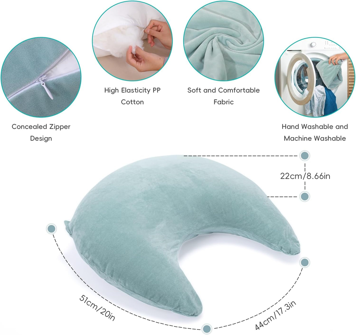 TYYIHUA Gaming Pillow for Lap Arm Rest Gaming, for Reading, Working, Reading Pillow, Lap Pillow