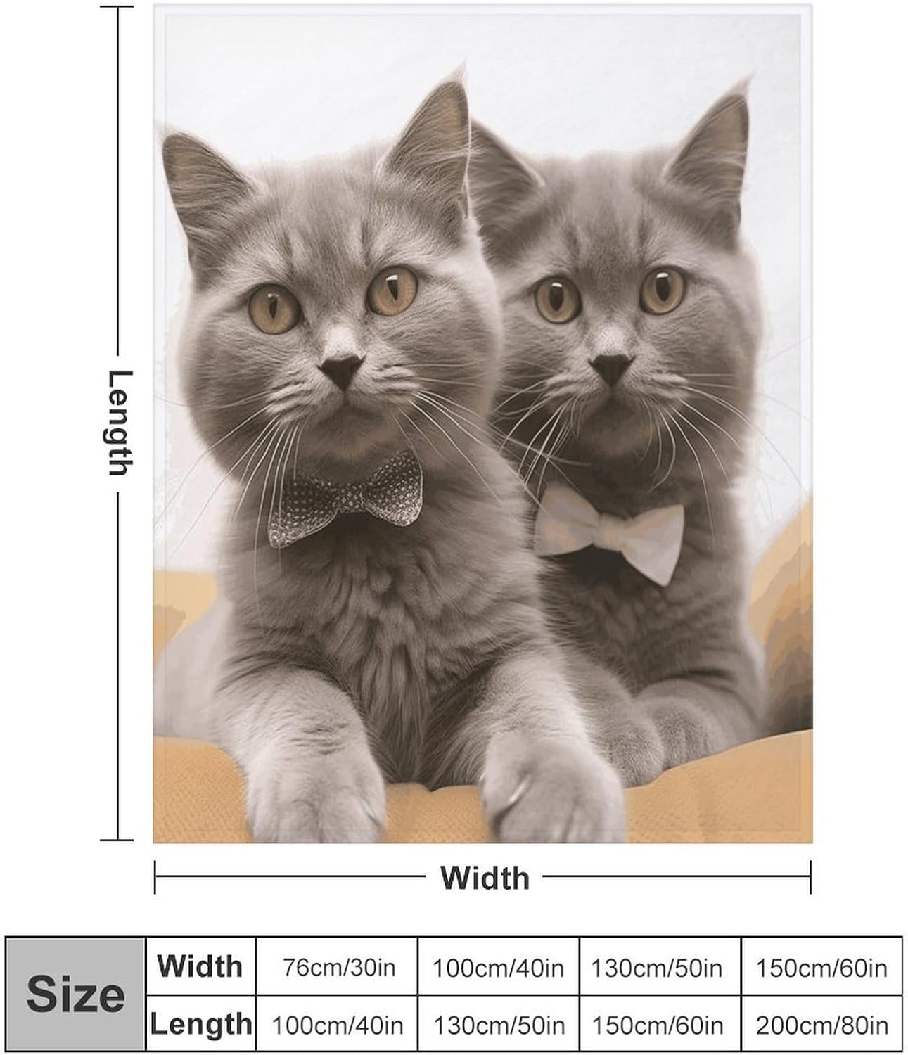 Funny Cats Throw Blanket for Couch Super Soft Warm Lightweight Throw Blankets Cozy Flannel Bed Blanket Cute Decorative Blankets for All Seasons Home Decor Gift 40"*50" （100 * 130cm）