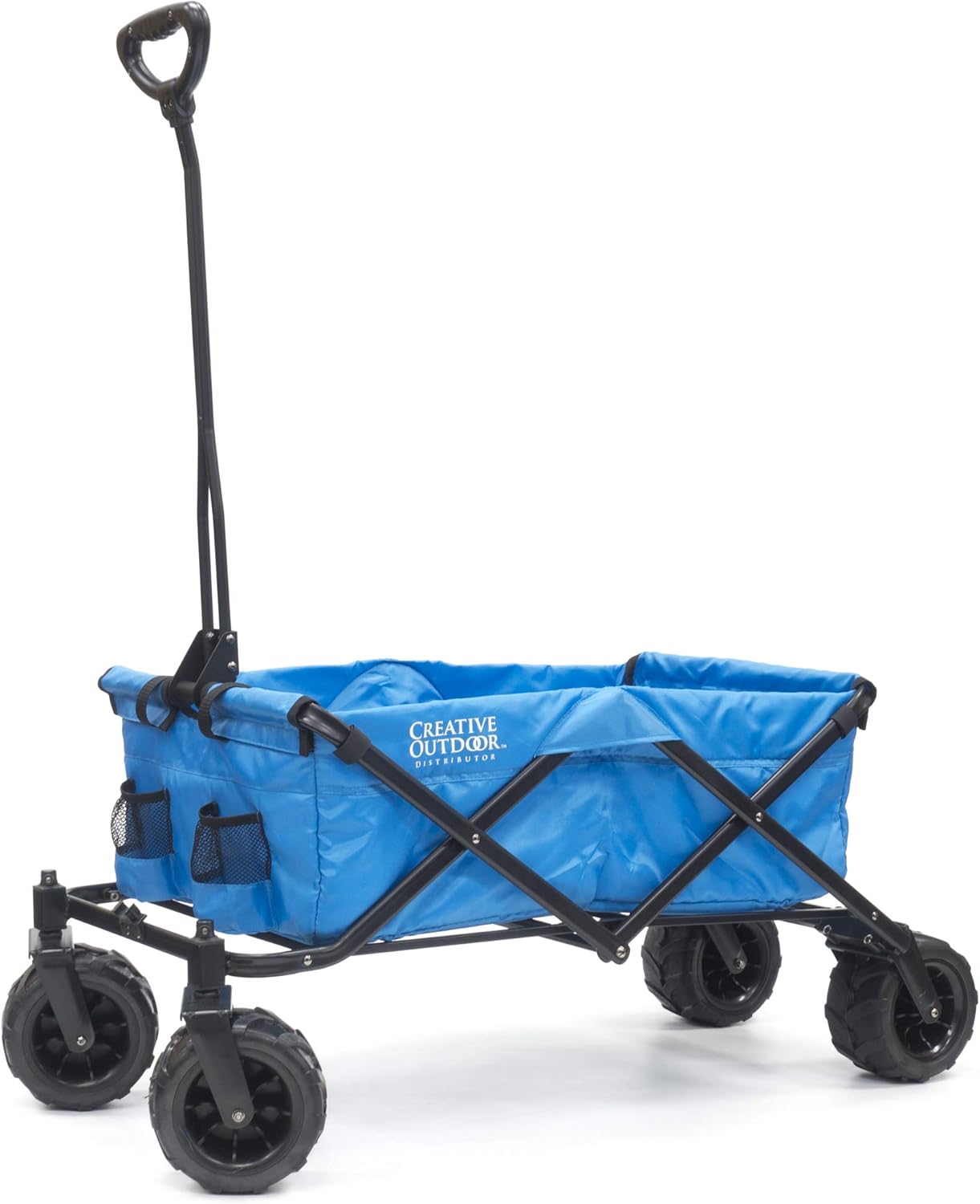 Creative Outdoor Push Pull Hauler Wagon for Kids, 200lbs Weight Capacity, All-Terrain Collapsible and Portable Folding Cart, Beach Park Garden & Tailgate, Multiple Color Options