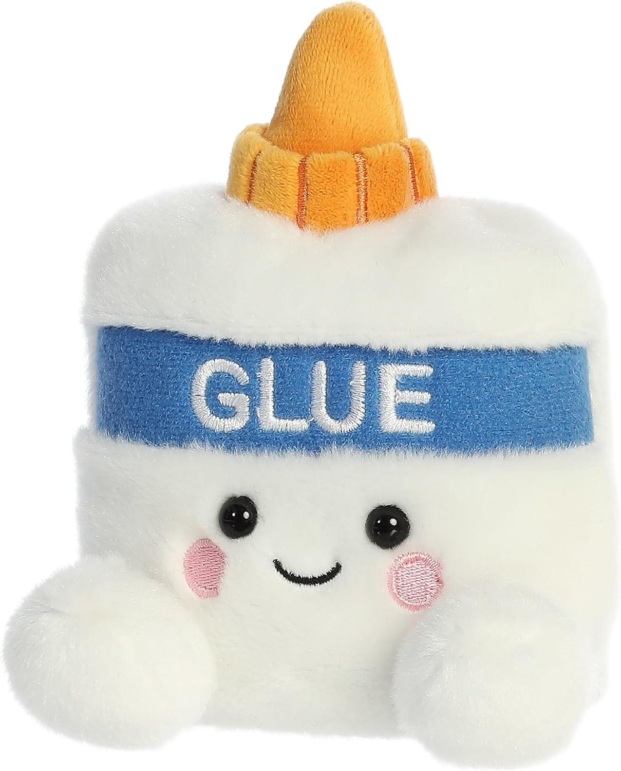 Aurora® Adorable Palm Pals™ Gooey Glue™ Stuffed Animal - Fun Collectible Plush for Kids and Adult Collectors - Perfect for Decorating Rooms and Birthday Gifts - White 5 Inches