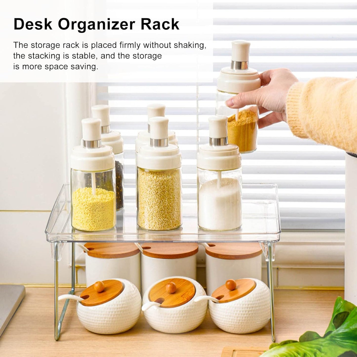 Laptop Stand, Portable Lap Desk Bed Table, Folding Table, Premium Stainless Steel Desk Organizer With PET Top, Elegant Rack for Office, Space-Saving Design