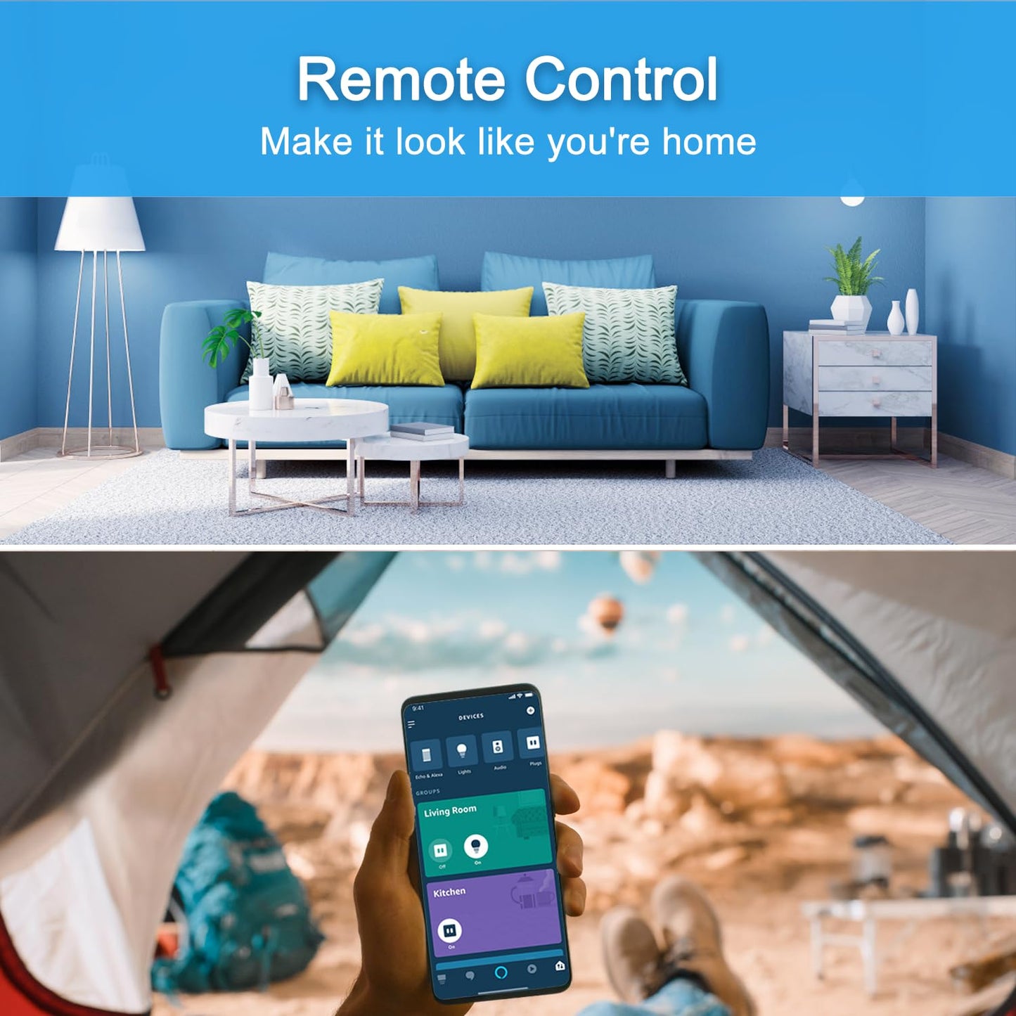 YNF Mini Smart Plug, Simple Setup with One Voice Command, Smart Plugs That Compatible with Alexa , Remote Control, Timer & Schedule, BLE Mesh Plug Requires Alexa Echo （4 Pack）