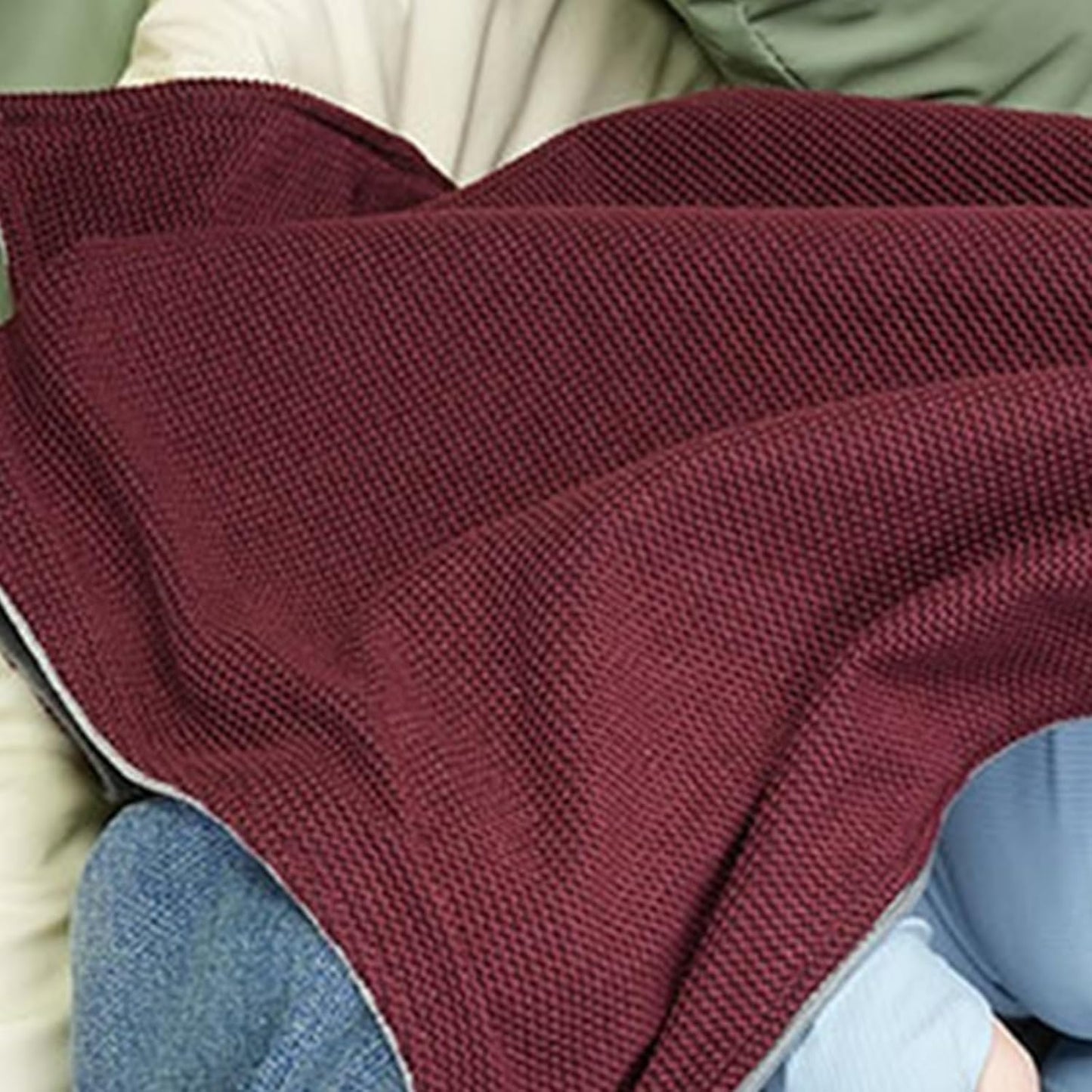 Lightweight Heating Shawl with 3-Temp USB Power Cozy Blanket for Indoor Outdoor Use Portable USB Electric Heated Shawl Blanket