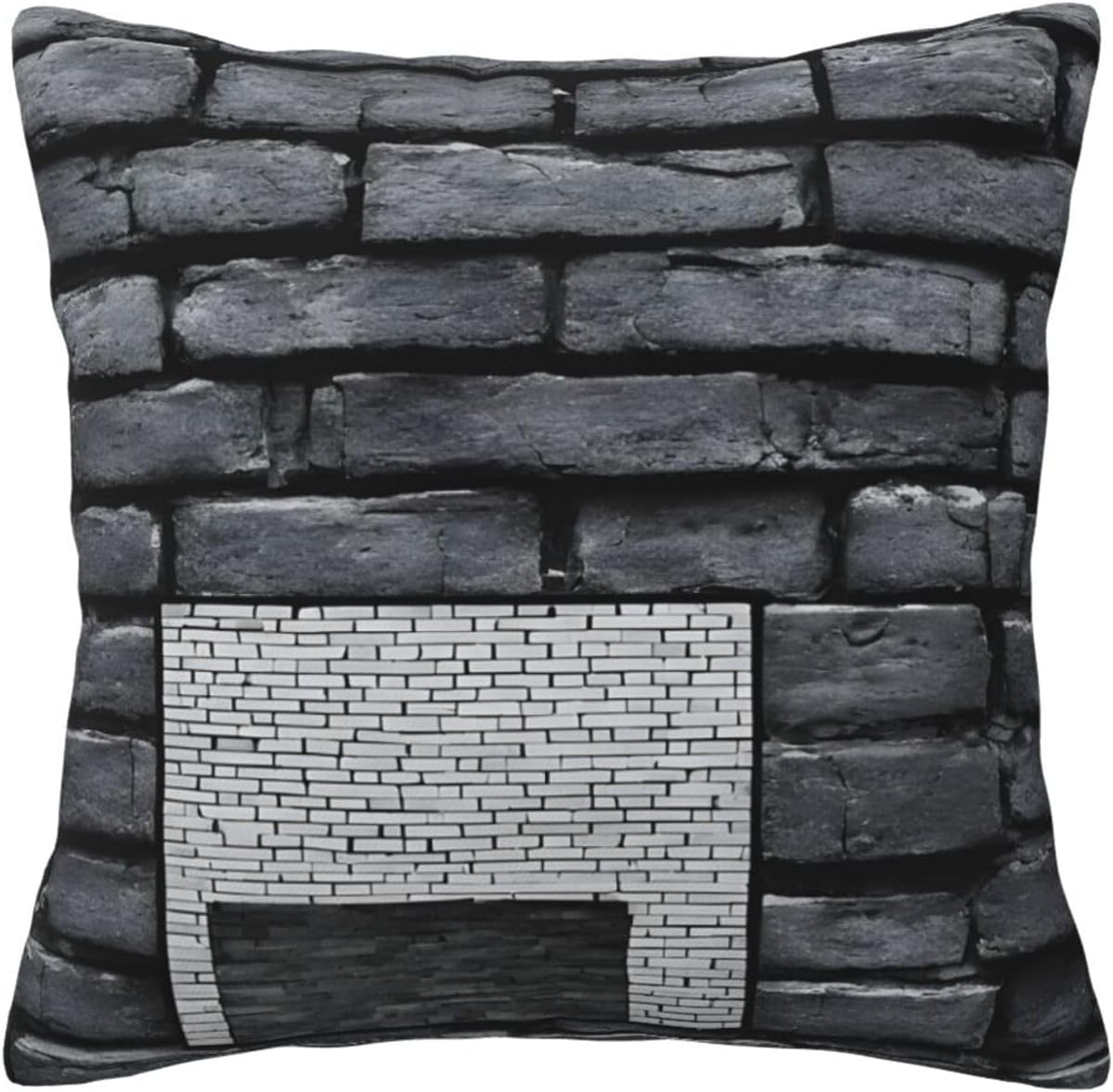 All-Season Square Pillow Covers 18"X18", Abstract Gray, Decorative Throw Pillow Covers for Sofa Bed Couch, Hidden Zipper Cushion Cover, Square Lumbar & Accent Pillowcases for Home Decor