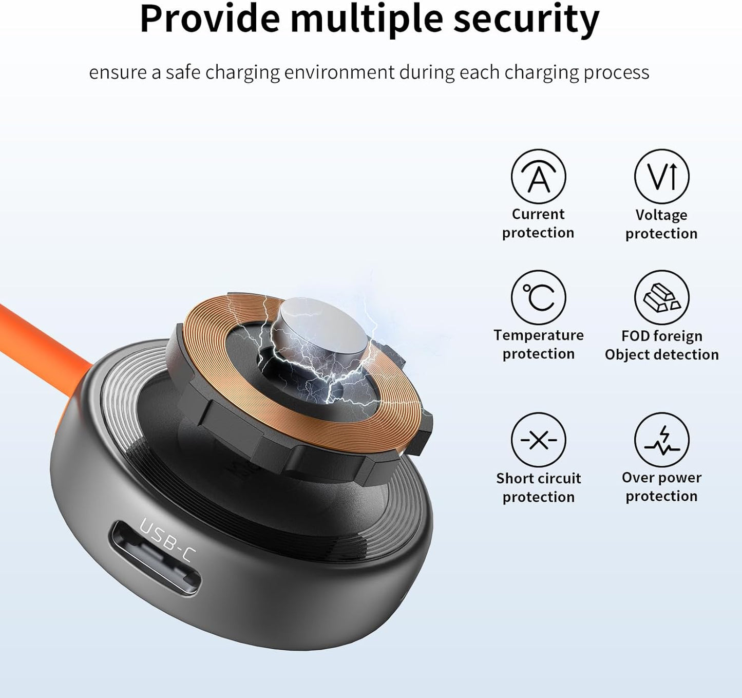 Mcdodo Apple Watch Magnetic Charger[USB-C&Lightning Port], Portable Wireless iWatch Charger Fast Charging Fit Apple Watch Series10/9/8/7/6/5/4/3/2/1/SE/SE2