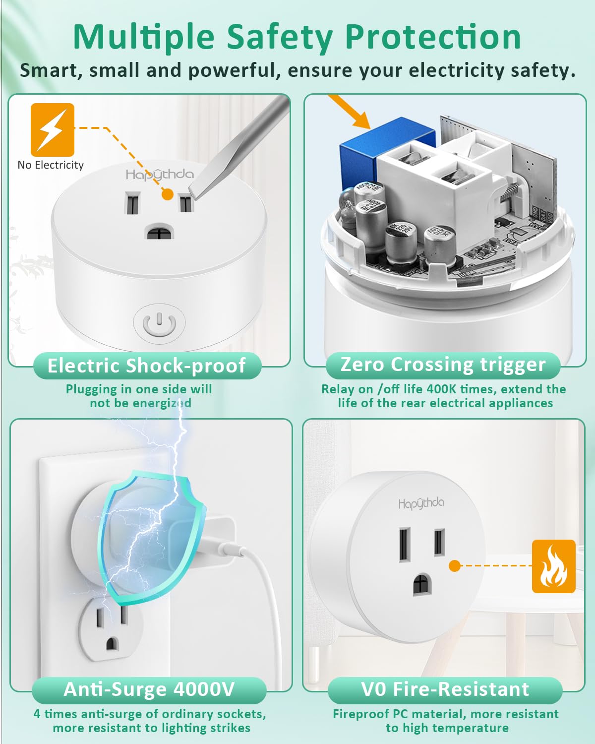Remote Control Outlet Plug with Countdown Function, 15A/1500W, 500 Feet RF Range Wireless Light Switch, No Wiring Needed Remote Outlet for Small Electrical Appliance,3 Outlets & 1 Remote