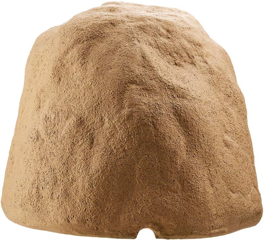 OSD Audio 8" Wireless Bluetooth Outdoor Rock Speaker Sandstone Canyon Brown Pair IP67 Power Supply BTR805