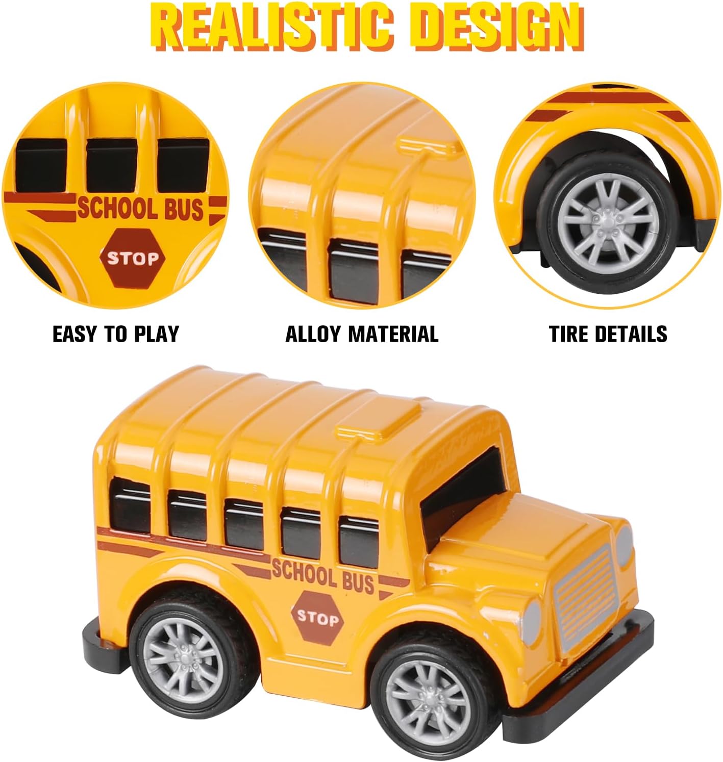 18 Pack Assorted Pull Back Cars and Airplanes Toy Set, Mini Die-cast Metal Friction Powered Vehicles Toy for Kids Boys Girls