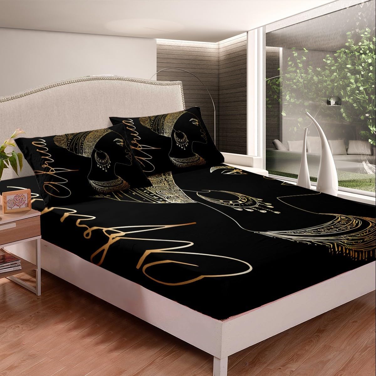 Feelyou African American Woman Sherpa Blanket Ethnic Afro African Fleece Throw Blanket for Women Girls Plush Black 50x60 Inches