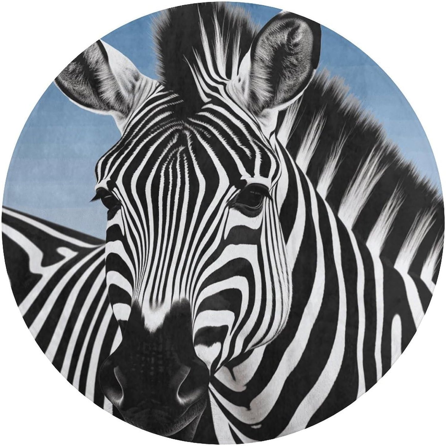Zebra Circle Rug Retro Luxury Coral Velvet Floor Mat Non Slip Soft Indoor Floor Carpet Comfy Thickened Area Rugs Modern Aesthetic Minimalist Carpets for Home Decor