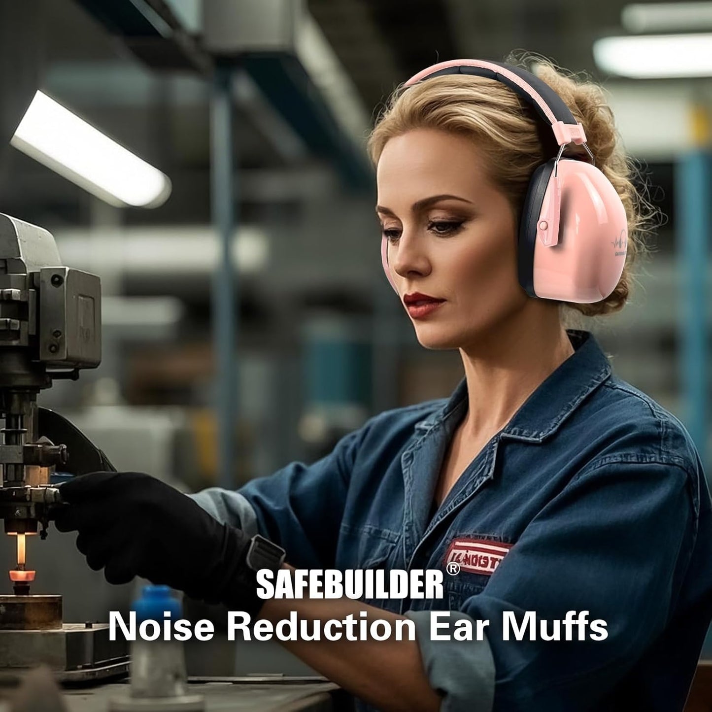 Ear Protection Ear muffs Noise Reduction NRR 28dB Adjustable Hearing Protection for Working Mowing SK-06P