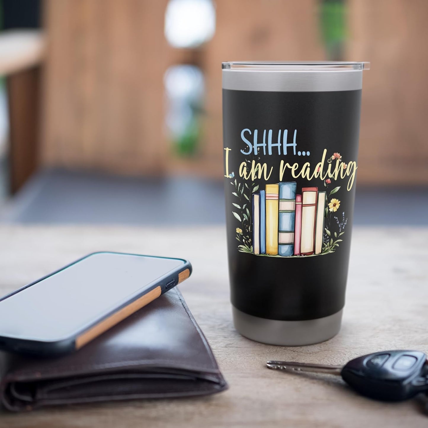 SHHH, I'm Reading, Lover Reader Book Worm Stainless Steel Insulated Tumbler