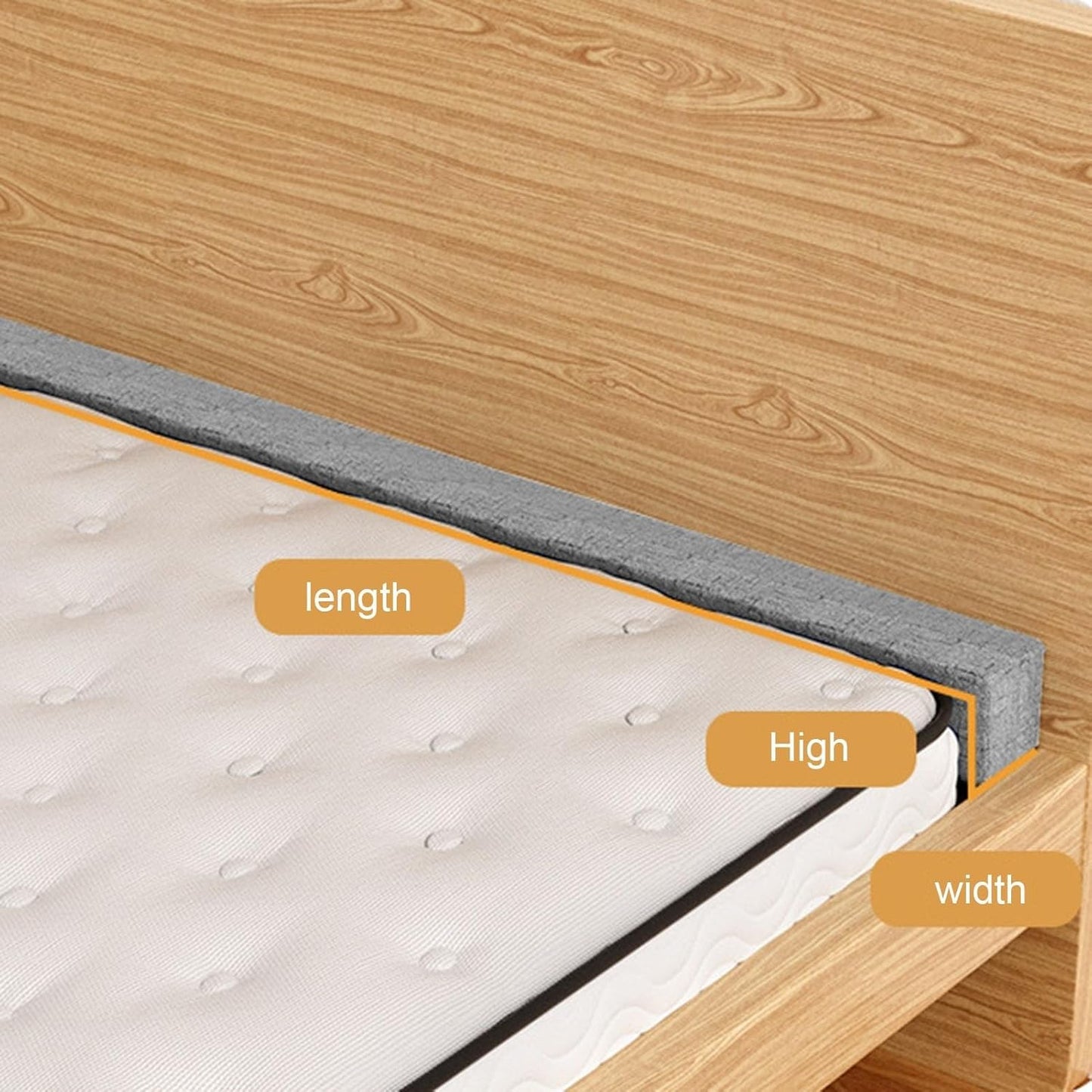 79X8X8 in Bed Gap Filler,Grey Bed Gap Filler Queen Sofa Crack Filler Between with Removable Cover for headboard