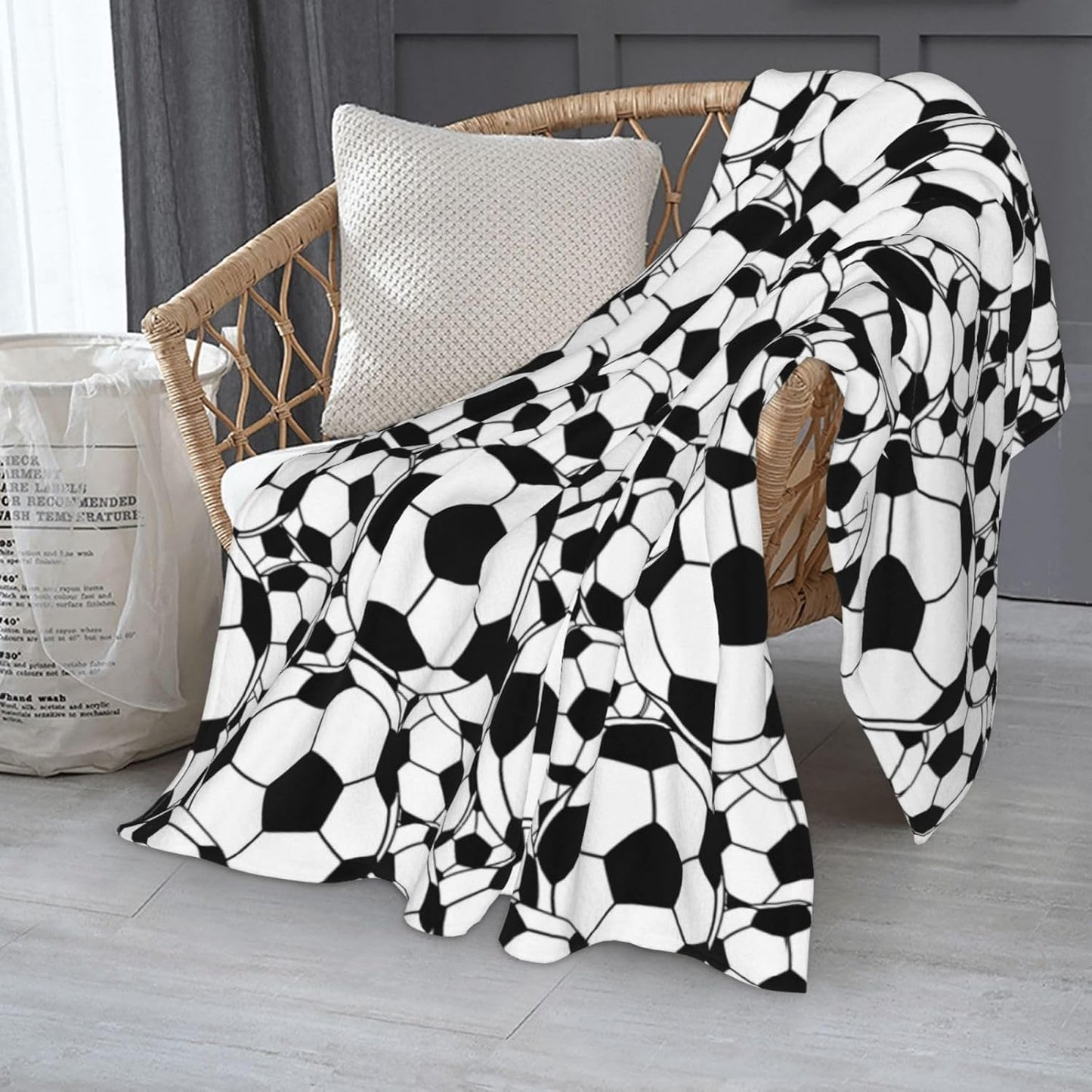 Throw Blanket for Couch Soft Flannel Lightweight Football Blankets Cozy Cute Printed Travel Warm Throws Sherpa Fleece for Women Men 50x60 inch