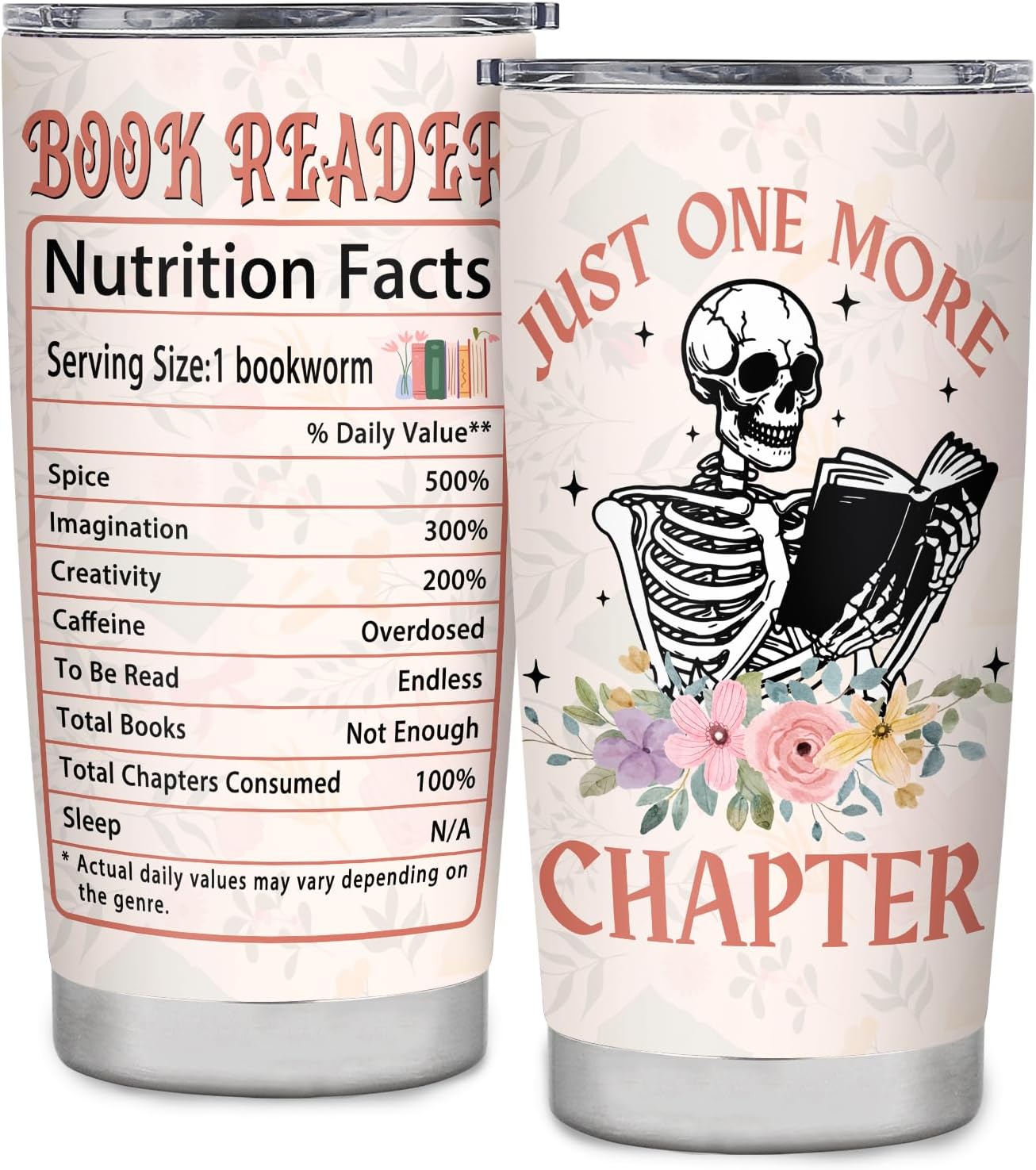 Book Lovers Gifts: Literary Gift Ideas for Reading Lovers - Bookworm Gifts for Birthday, Christmas, Graduation - Book Reader Travel Coffee Tumbler Mug 20oz