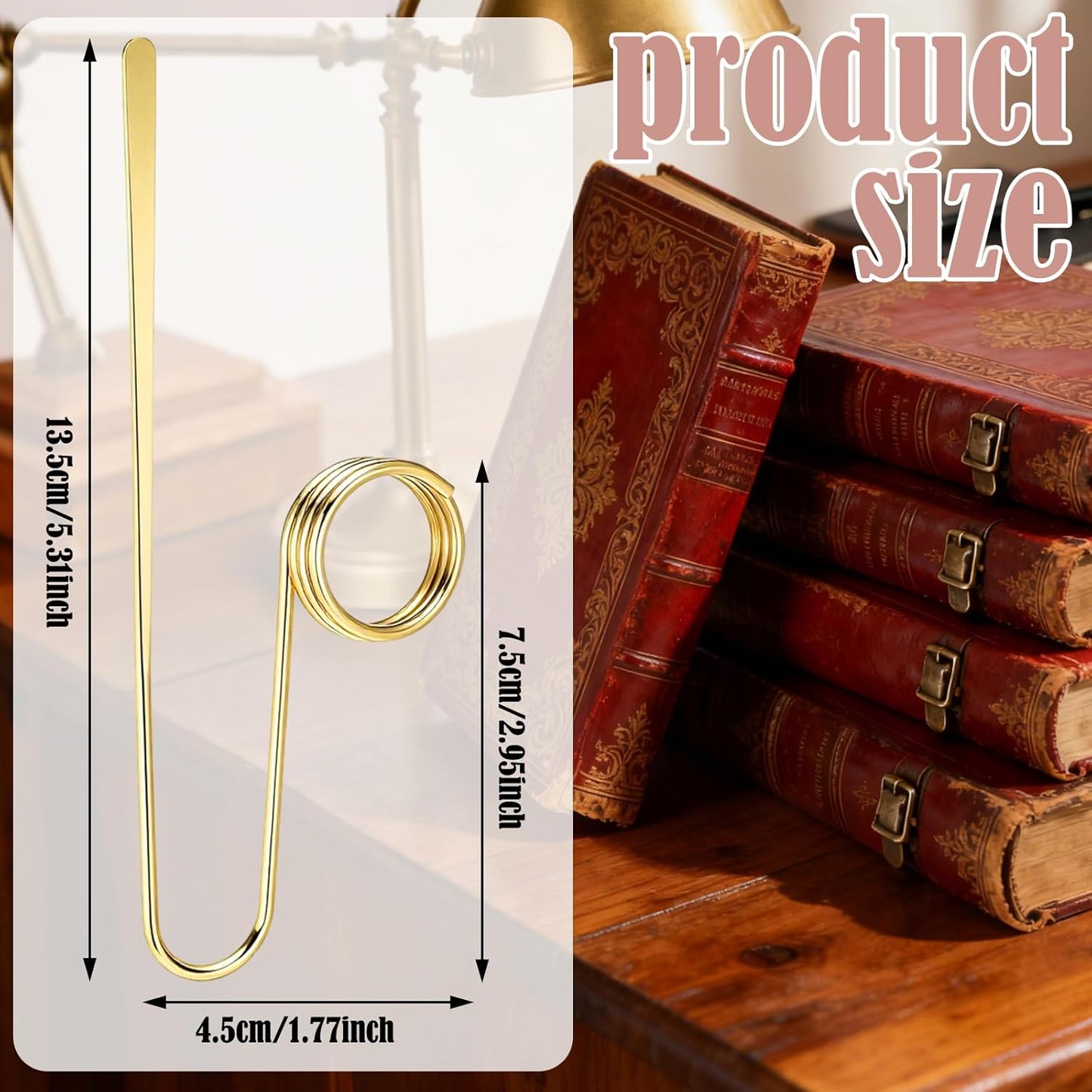 2 Pcs Book Holder Ring Bookmark Metal Copper Thumb Book Page Holder Finger Ring Opener for Lovers Reading Gifts, Women, Men, Light Weight Opener Tool Reading Accessories
