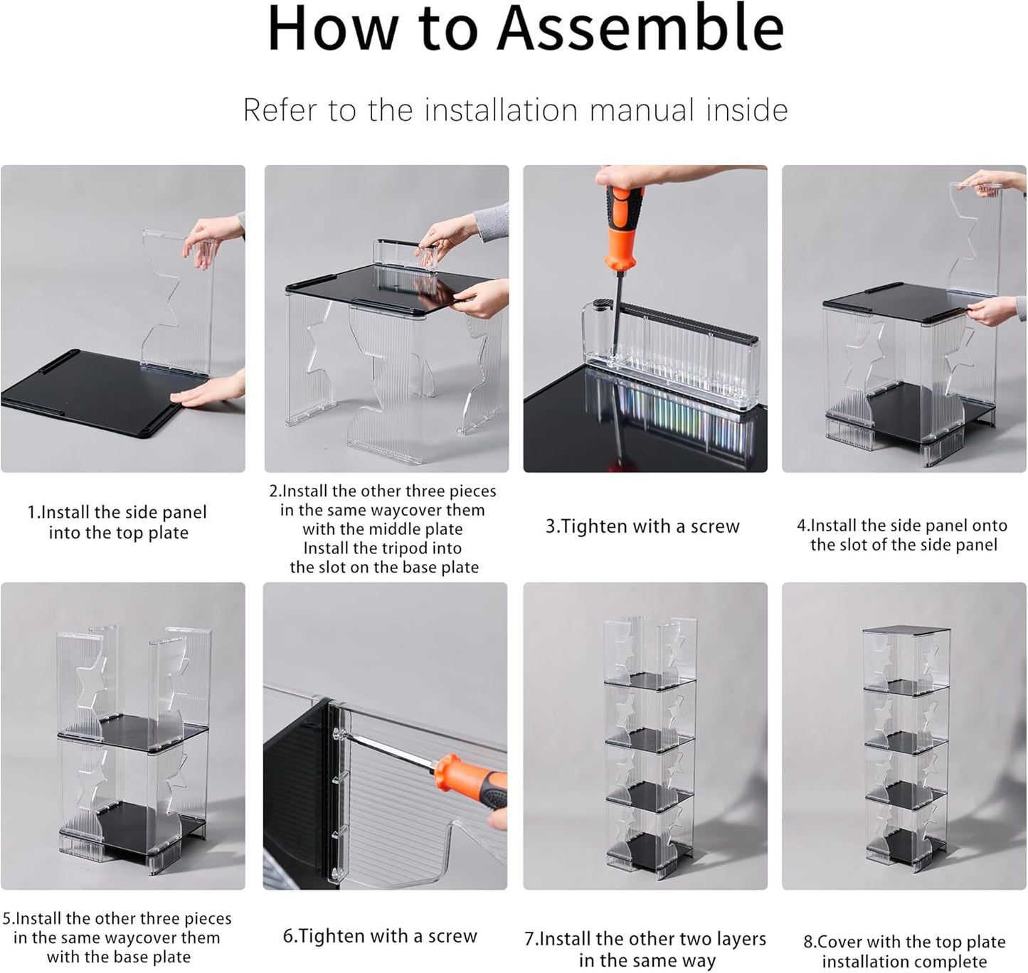 Bookcase, 4-Cube Bookshelf Storage Organizer for Home Office, Study Room