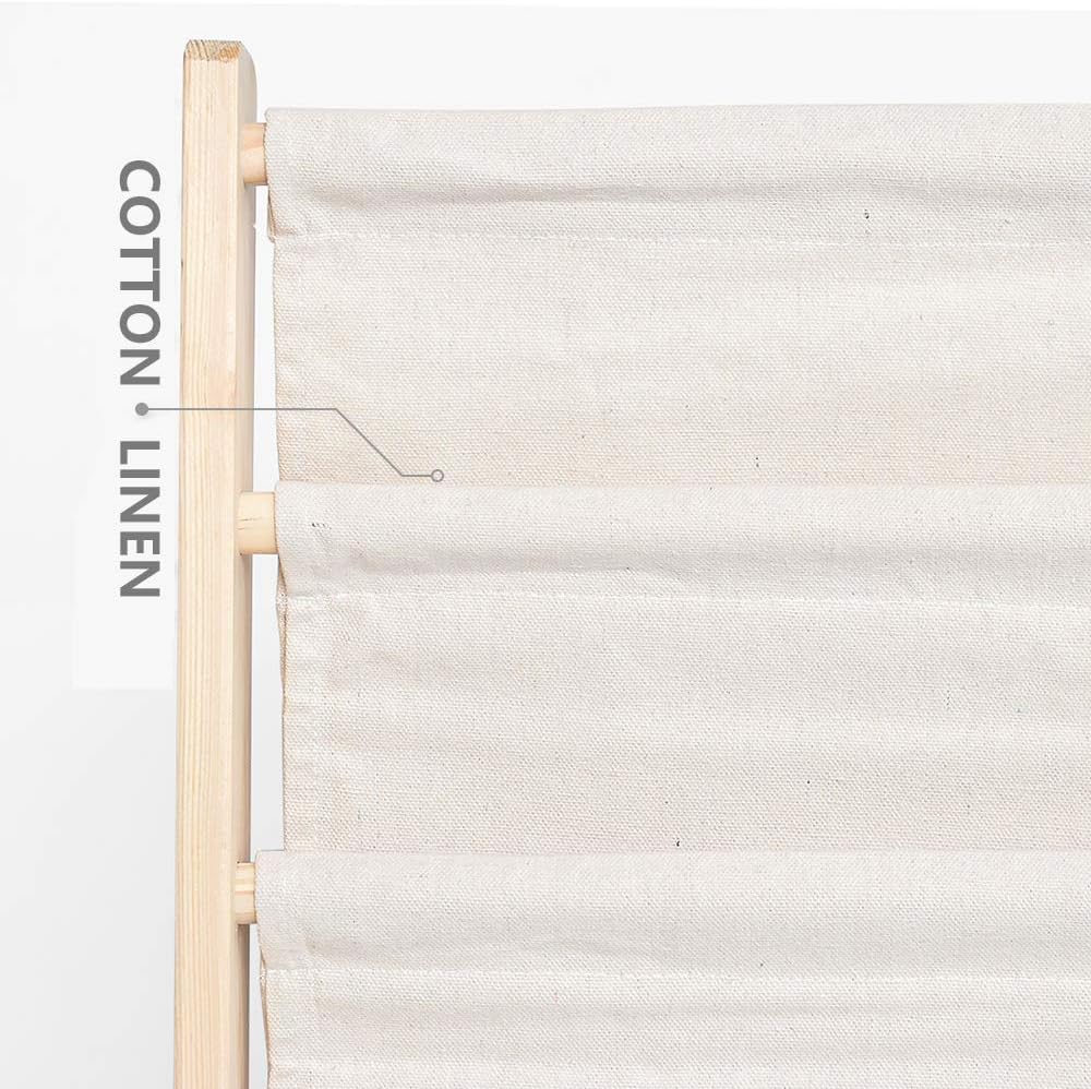 Sling Bookshelf Kids Book Rack Storage, Natural Beige (Beige, W:60cm)