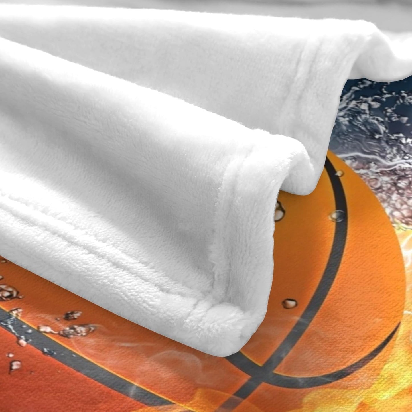 Cool Basketball Ball Throw Blanket Super Soft Warm Boy Bedding Bed Blankets For Couch Bedroom Sofa Office Car, All Season Cozy Flannel Plush Blanket For Girls Boys Adults, 60"X50"