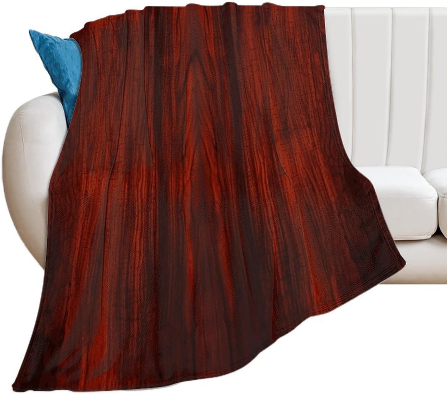 Red Wood Blanket Super Soft Lightweight Throw Blanket Cute Cozy Warm Bed Blanket Decorative Fuzzy Blanket All-Season Home Decor Gift for Sofa Couch Living Room 40"*50" （100 * 130cm）