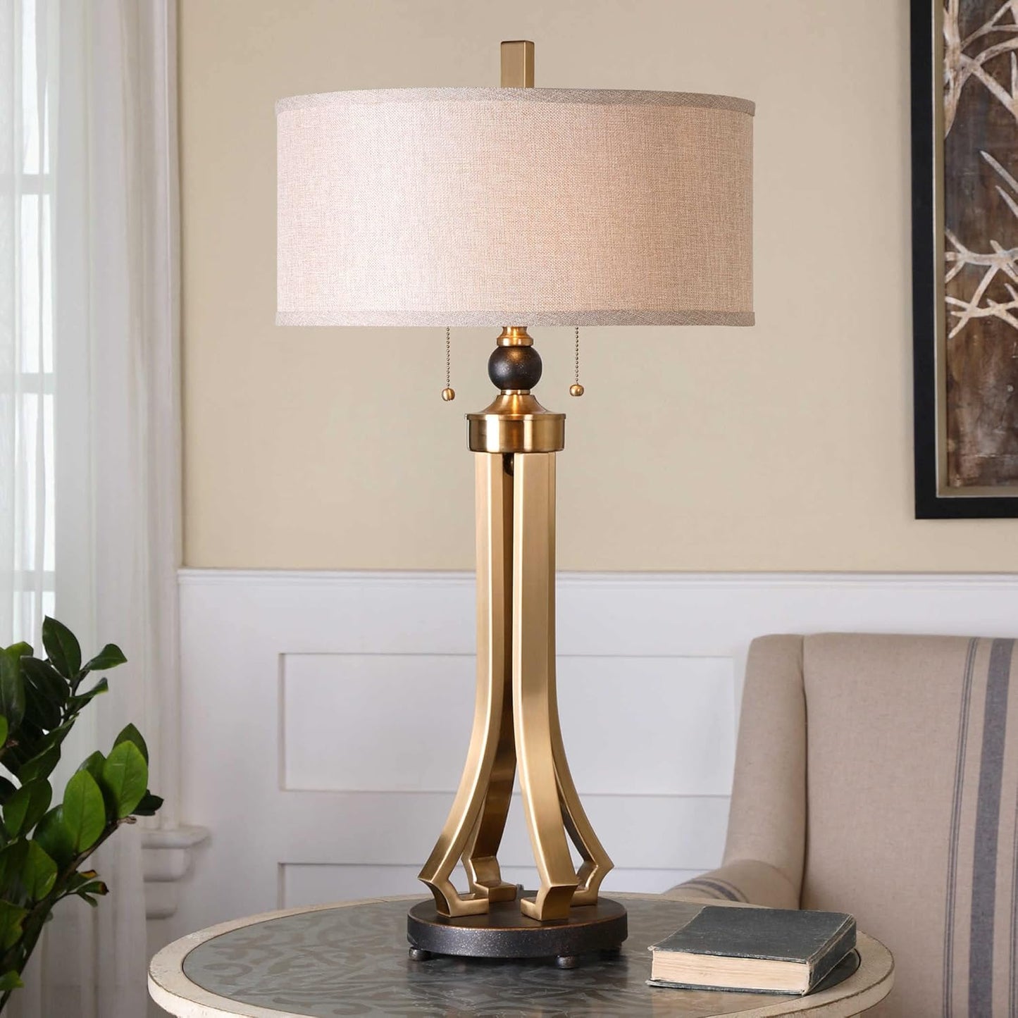 Uttermost Selvino - 2 Light Table Lamp - 17 inches Wide by 17 inches deep