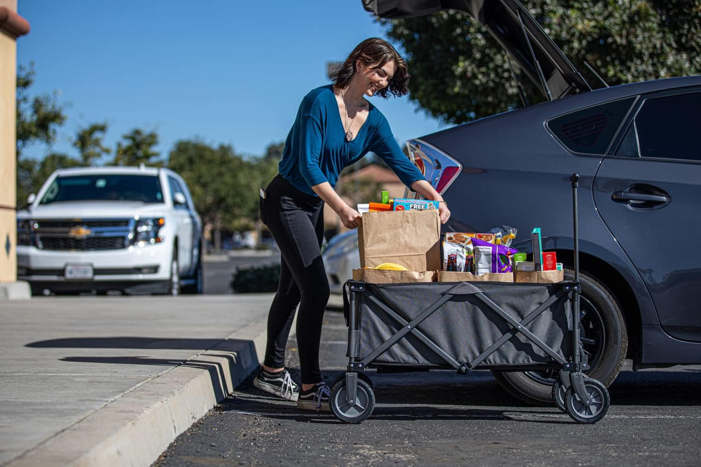 Picnic TIME NCAA Unisex-Adult NCAA Adventure Wagon Portable Utility Wagon