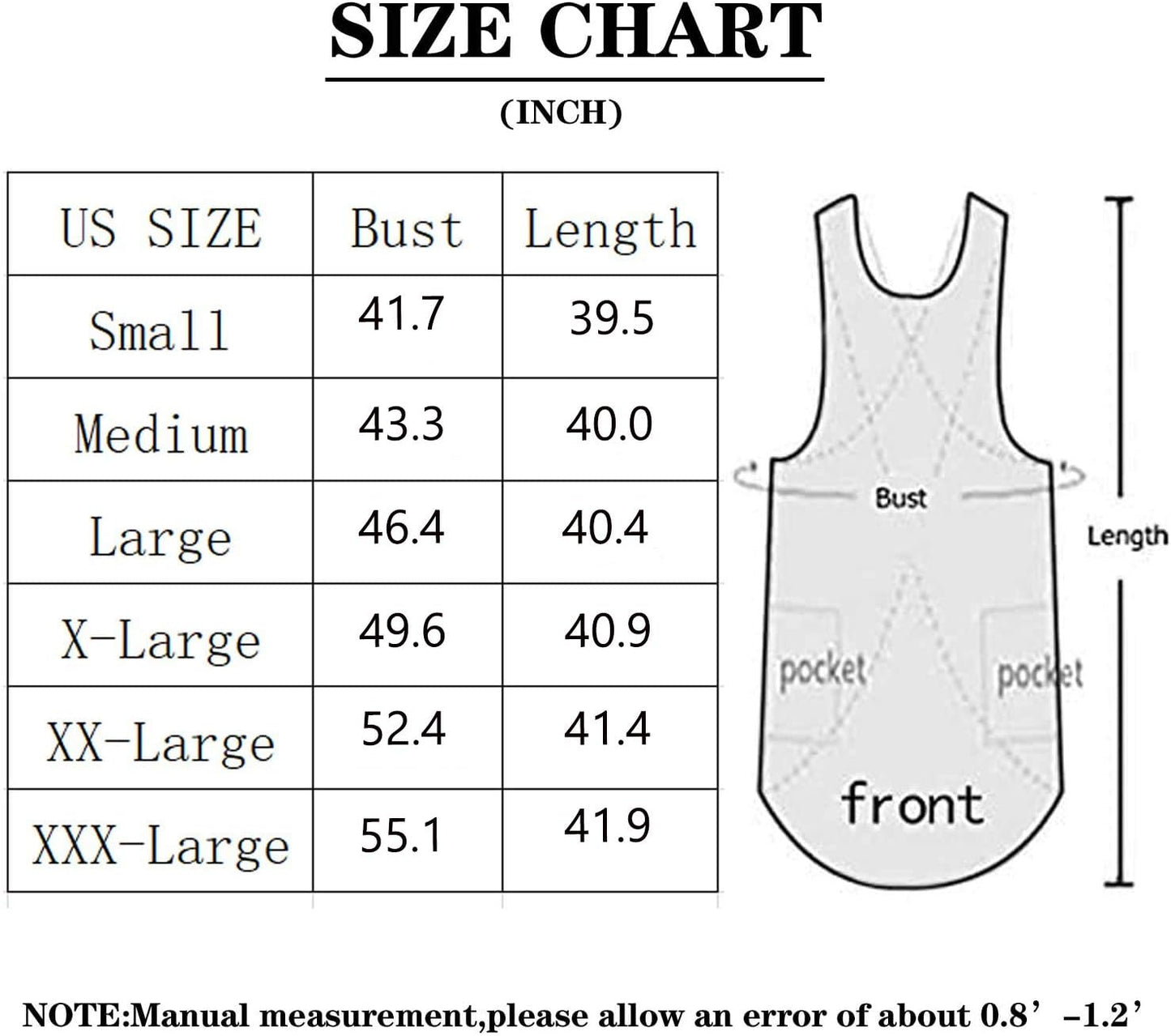 WROLEM Women's Practical Cross Back Pinafore Apron with Large Pockets Home Kitchen,Restaurant,Coffee House,Cooking,Gardening